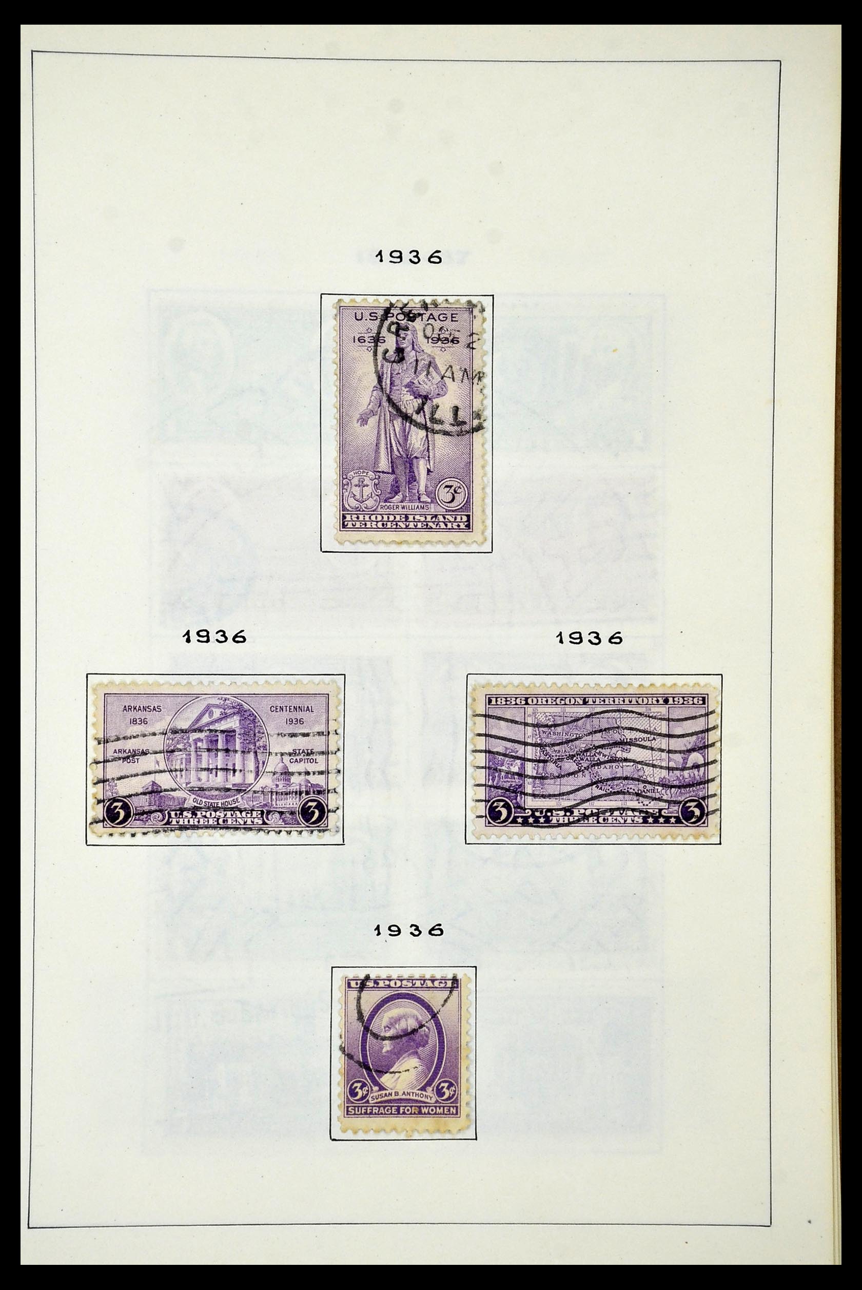 34949 036 - Postzegelverzameling 34949 USA 1851-1947.