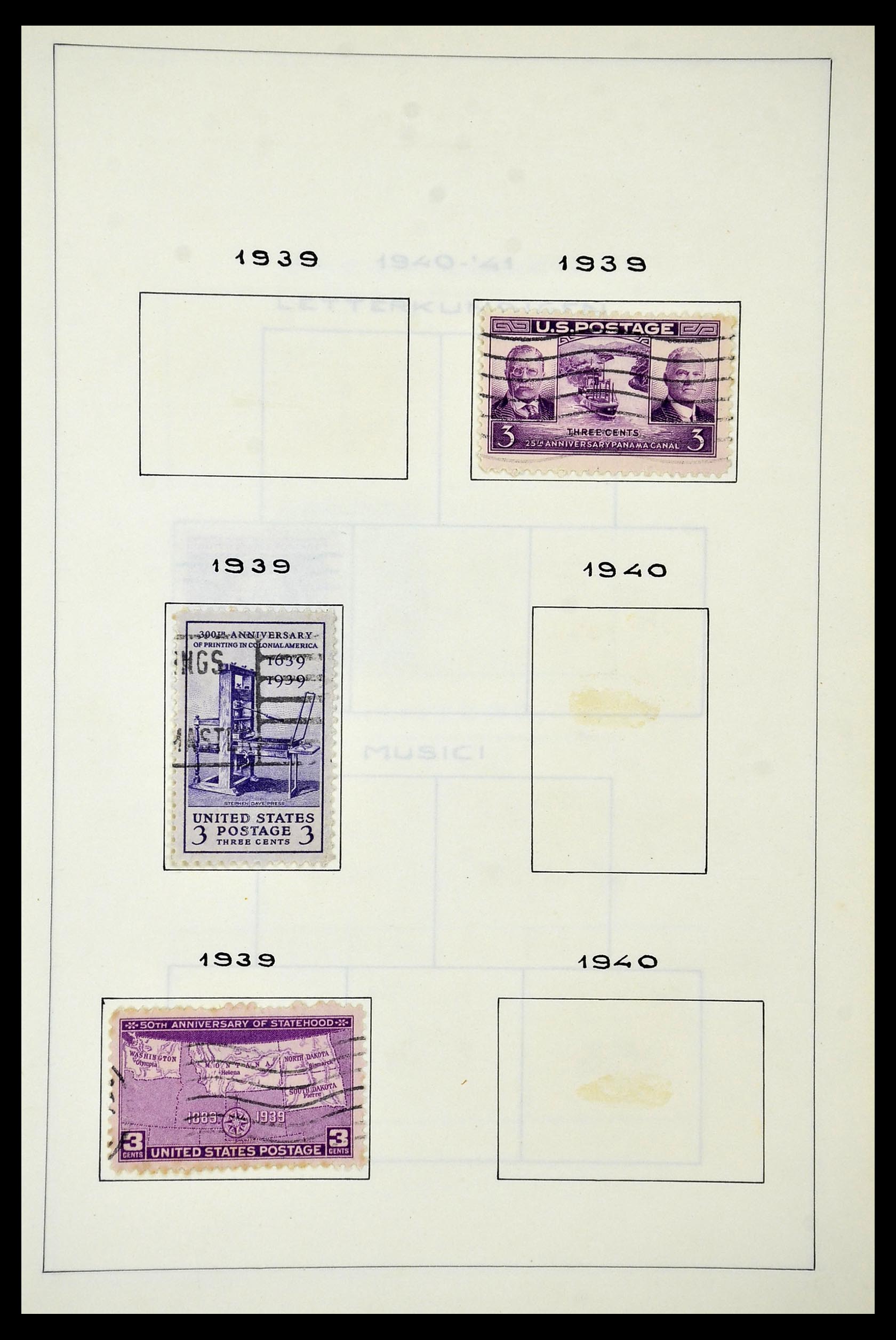 34949 042 - Stamp Collection 34949 USA 1851-1947.