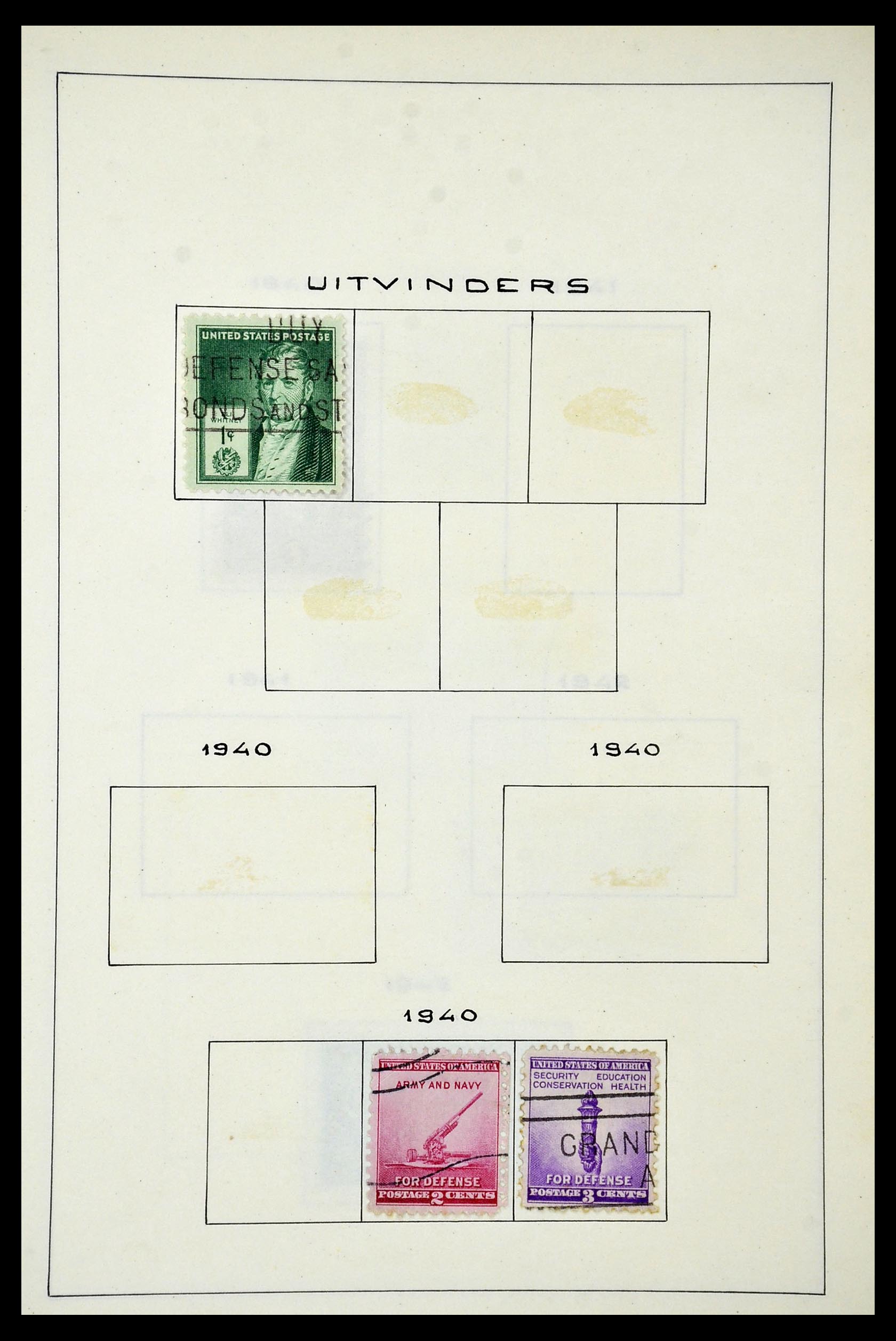 34949 046 - Stamp Collection 34949 USA 1851-1947.
