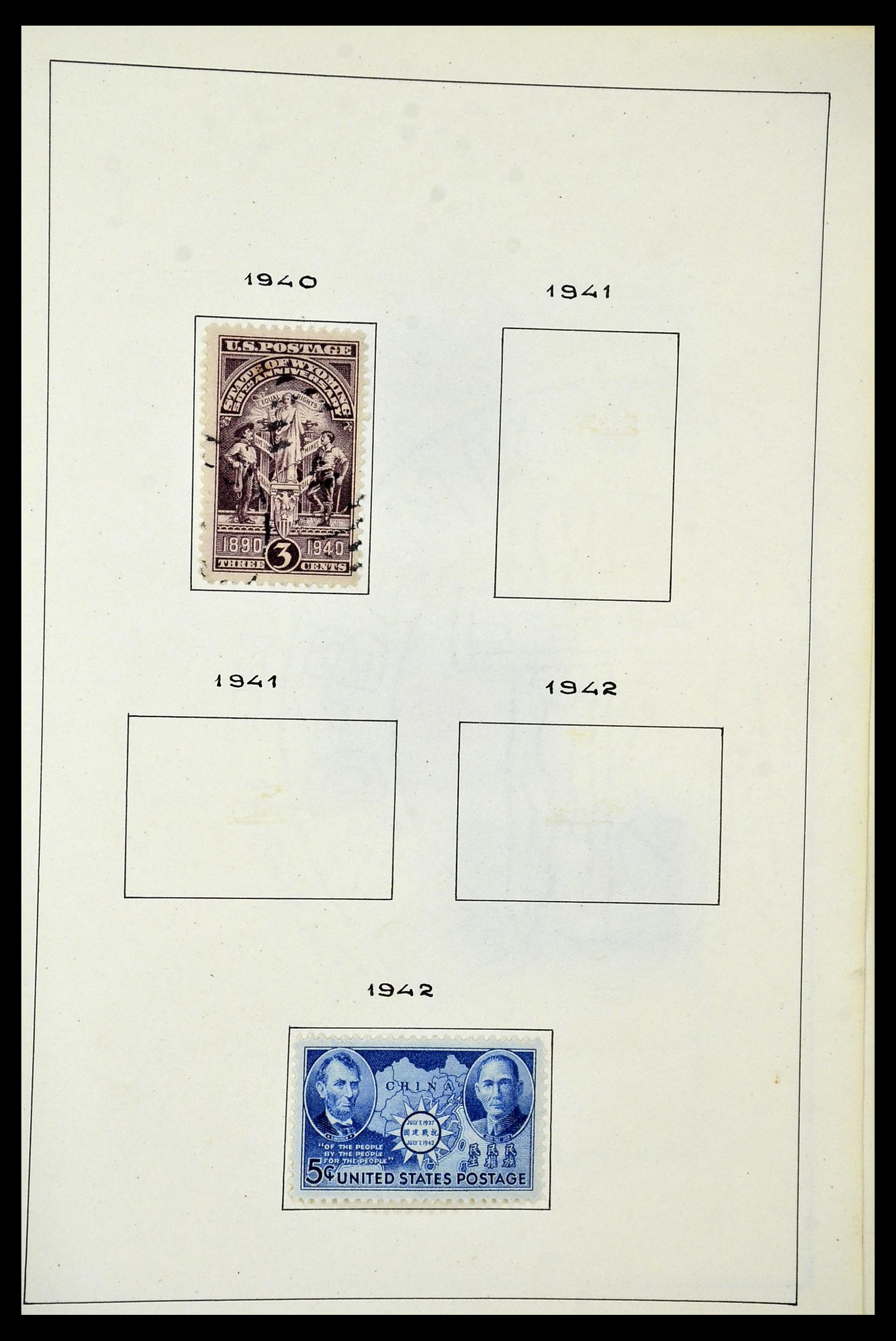 34949 047 - Postzegelverzameling 34949 USA 1851-1947.