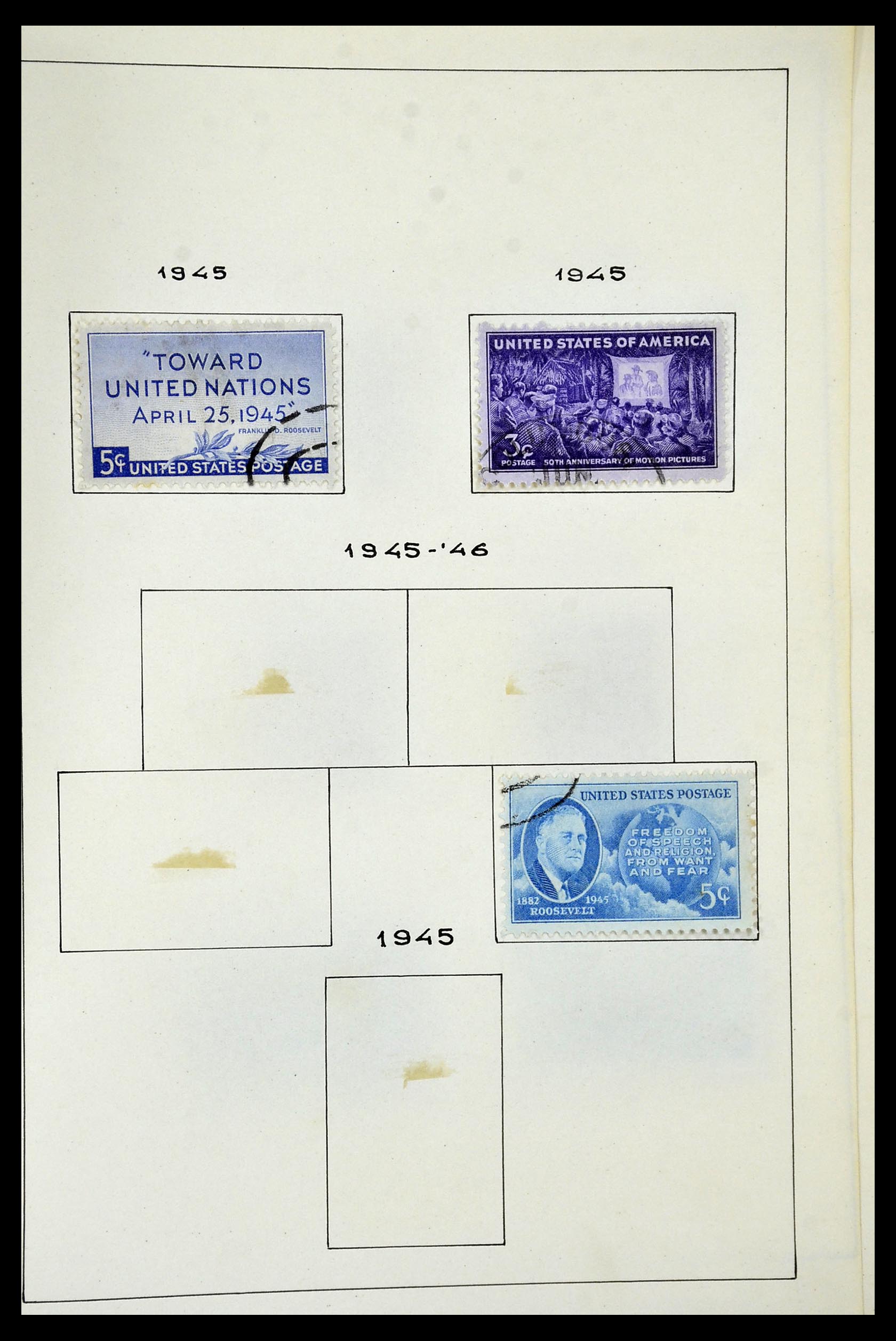 34949 051 - Postzegelverzameling 34949 USA 1851-1947.