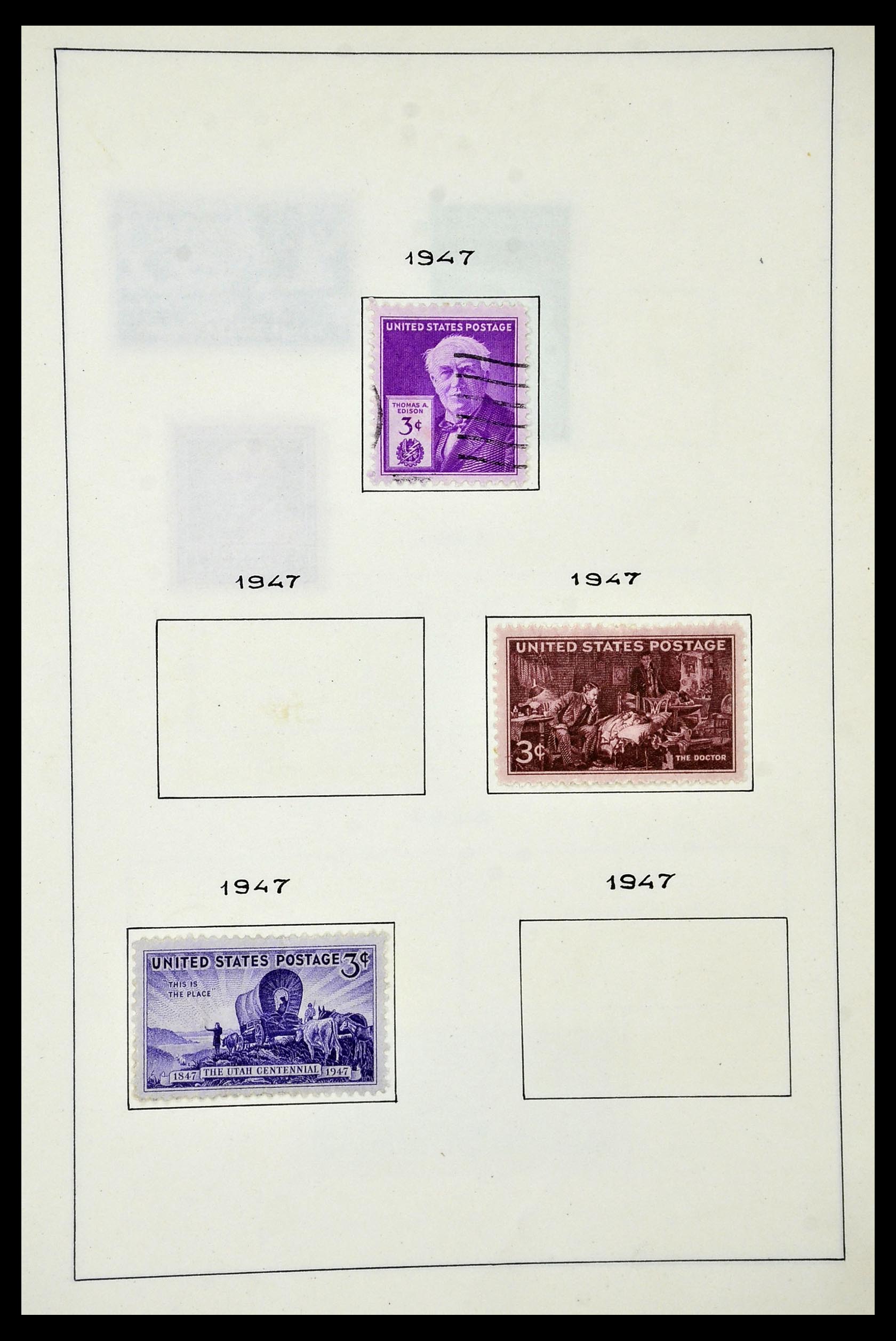 34949 054 - Postzegelverzameling 34949 USA 1851-1947.