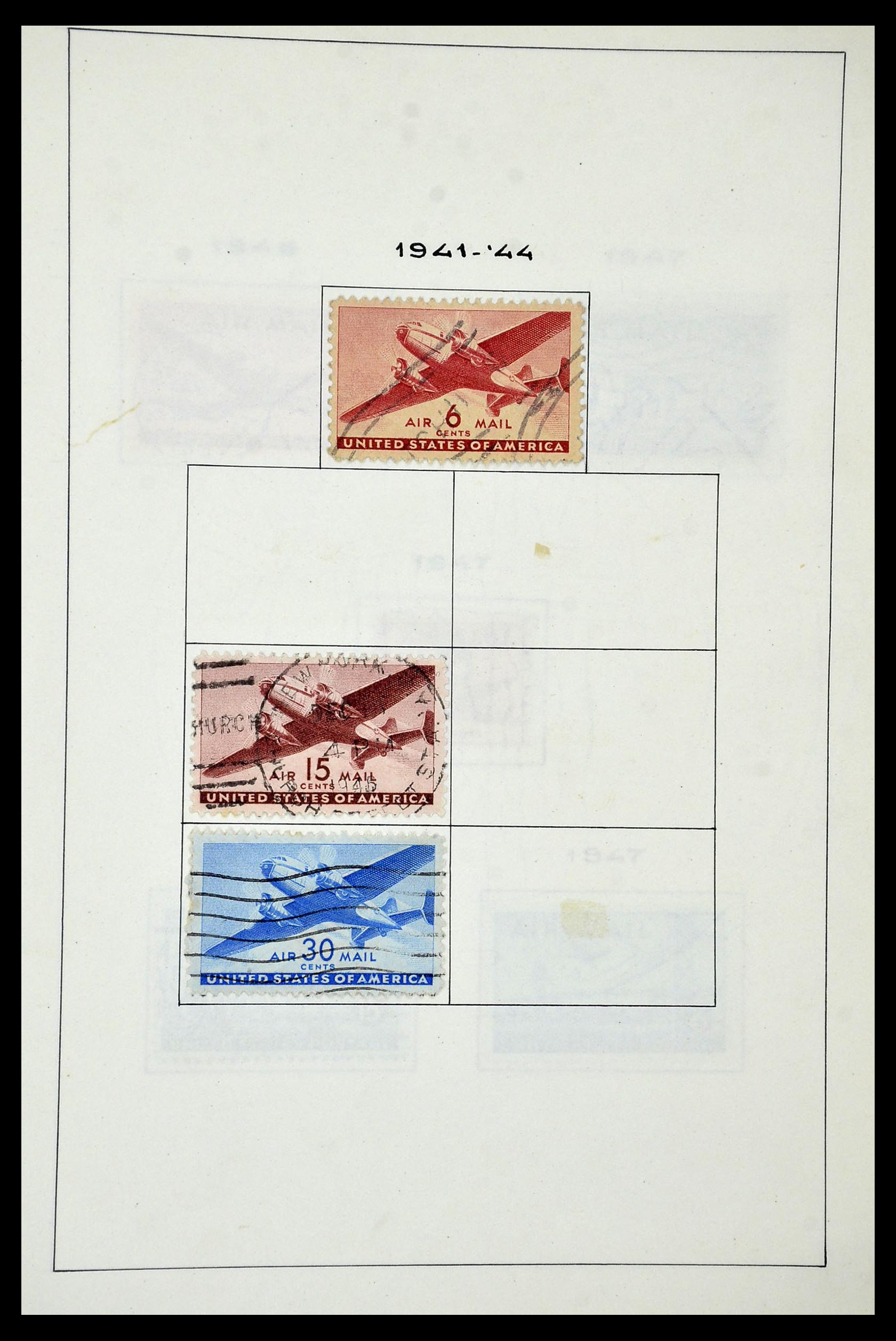 34949 060 - Postzegelverzameling 34949 USA 1851-1947.
