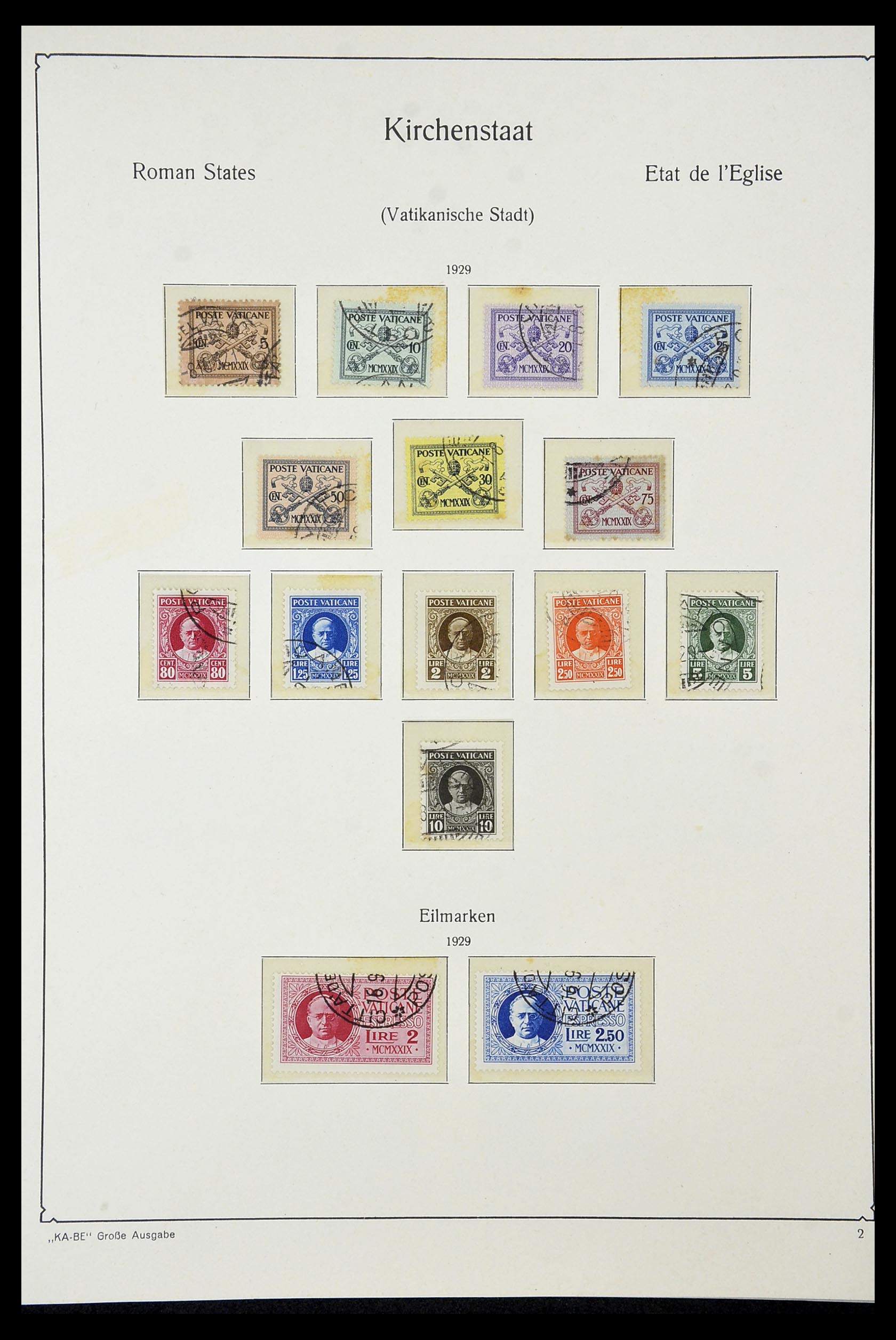 34953 001 - Postzegelverzameling 34953 Vaticaan 1929-1957.