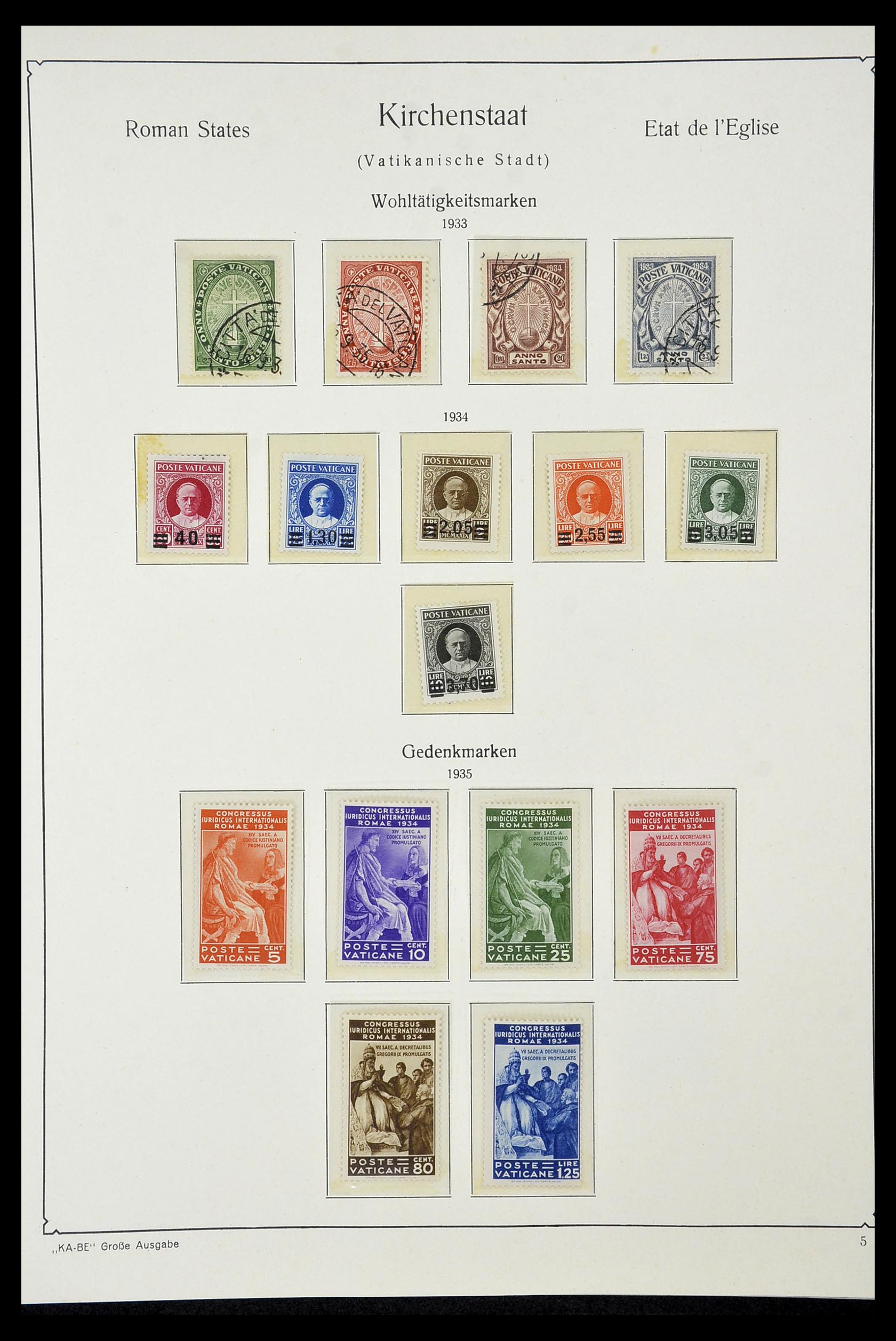 34953 003 - Postzegelverzameling 34953 Vaticaan 1929-1957.