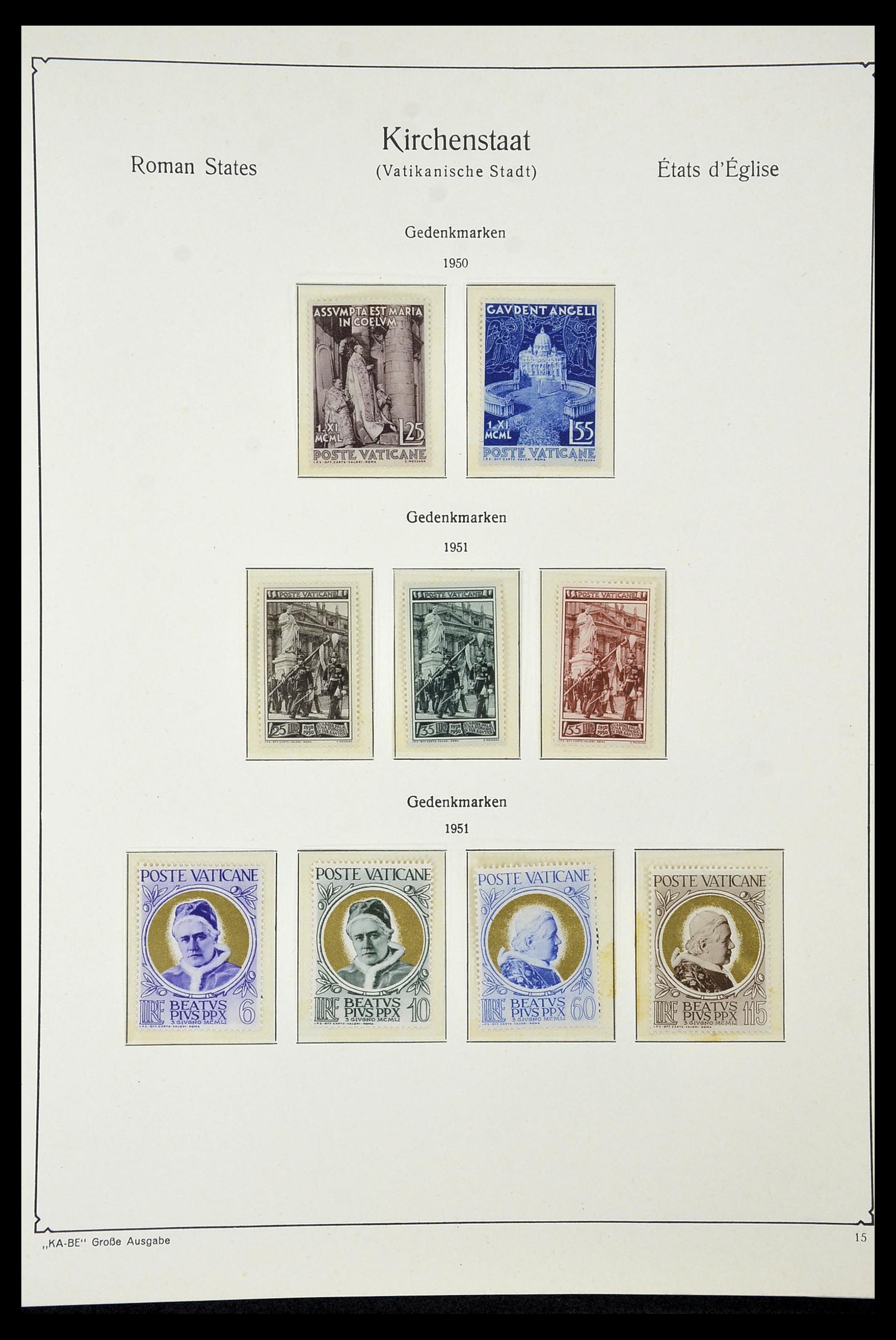 34953 007 - Postzegelverzameling 34953 Vaticaan 1929-1957.