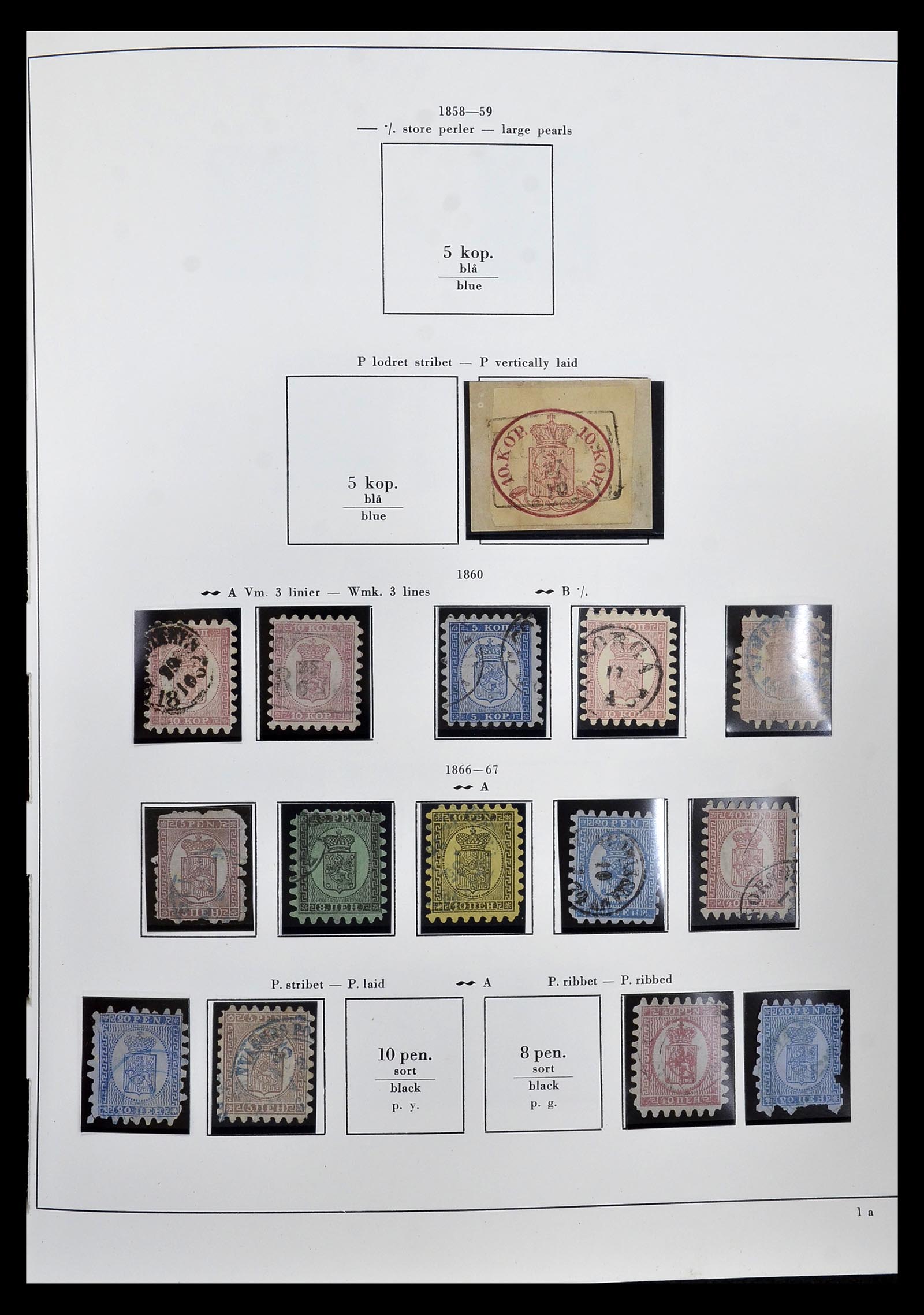 34955 002 - Postzegelverzameling 34955 Finland 1856-1990.