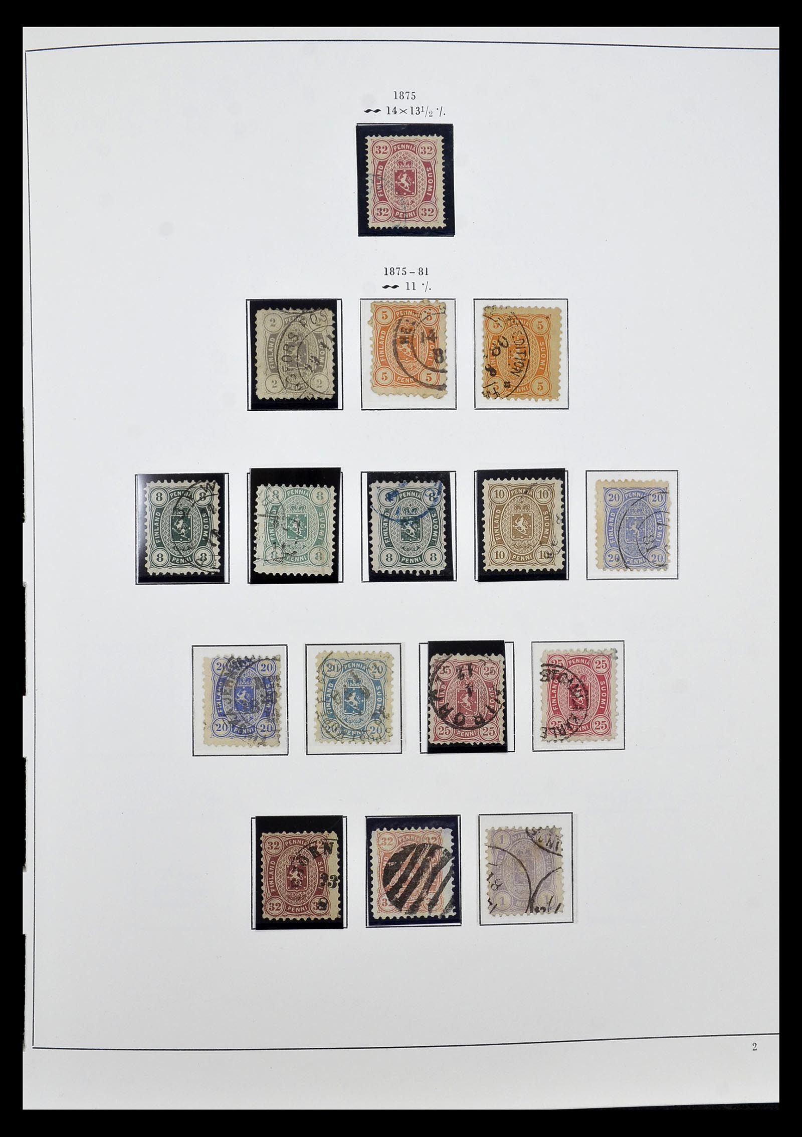 34955 004 - Postzegelverzameling 34955 Finland 1856-1990.