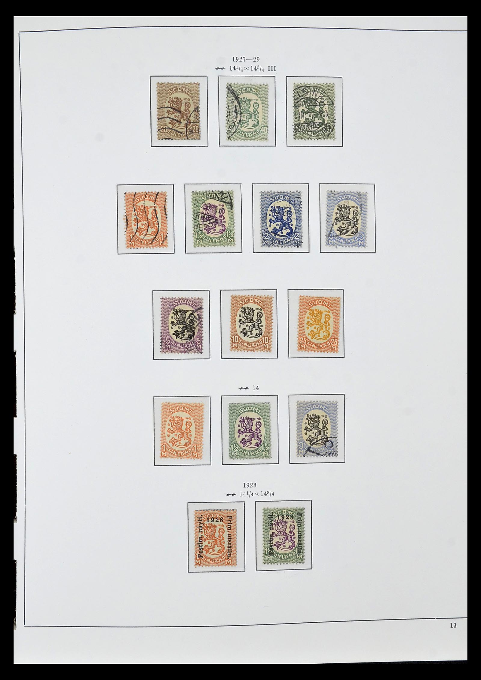 34955 015 - Postzegelverzameling 34955 Finland 1856-1990.