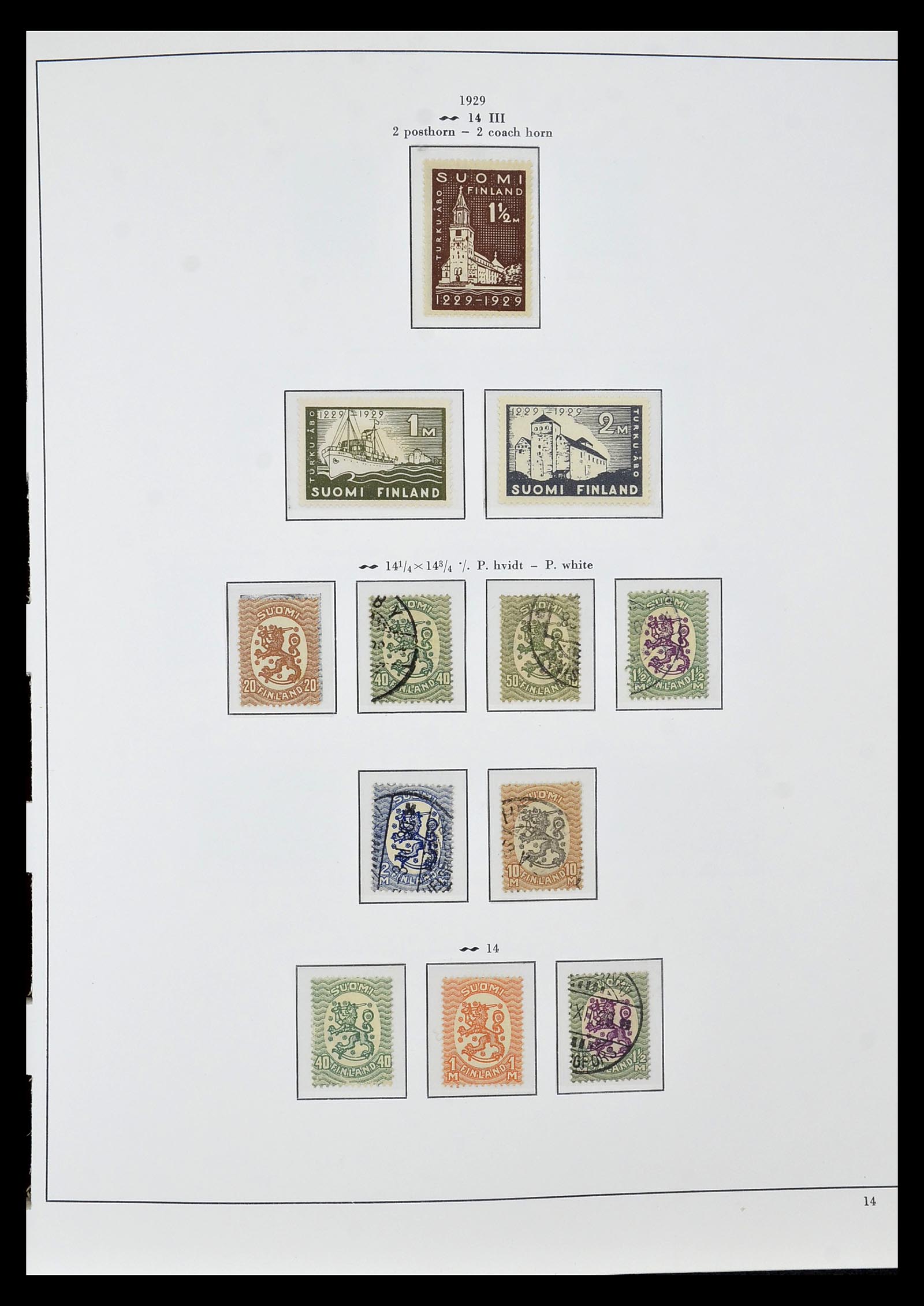 34955 016 - Postzegelverzameling 34955 Finland 1856-1990.