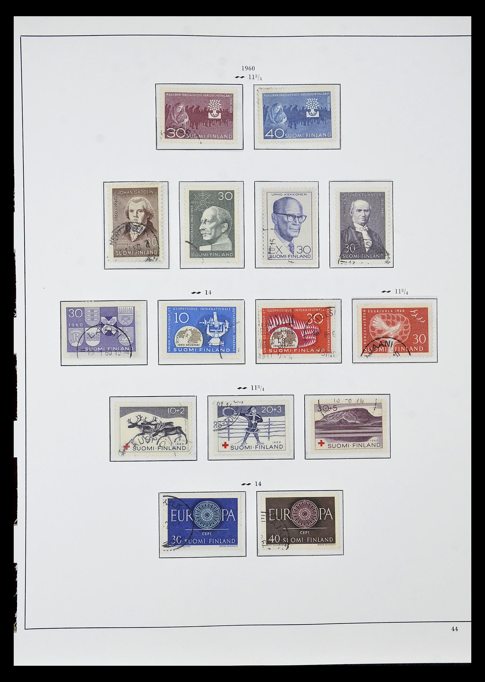 34955 046 - Postzegelverzameling 34955 Finland 1856-1990.
