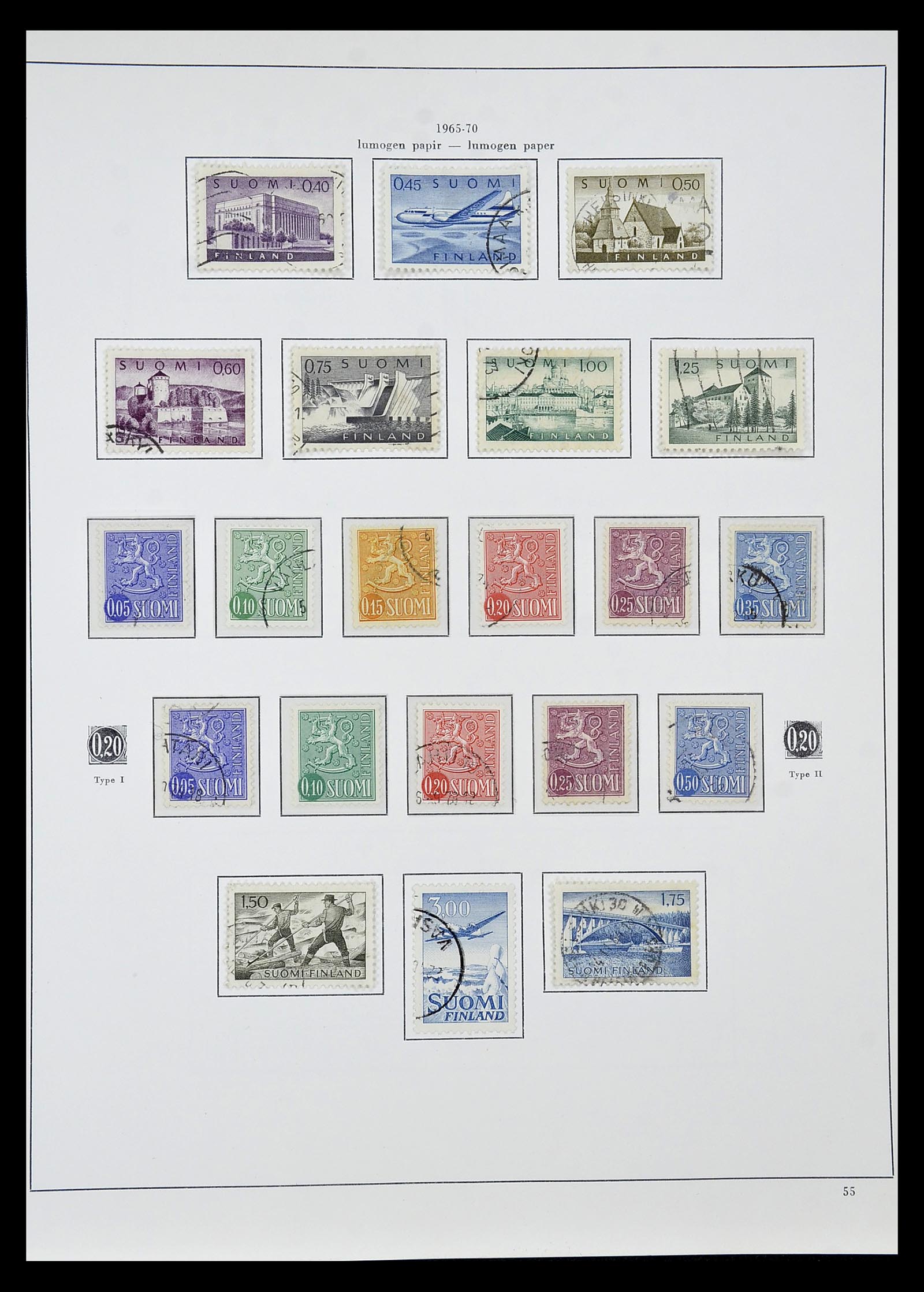 34955 057 - Postzegelverzameling 34955 Finland 1856-1990.