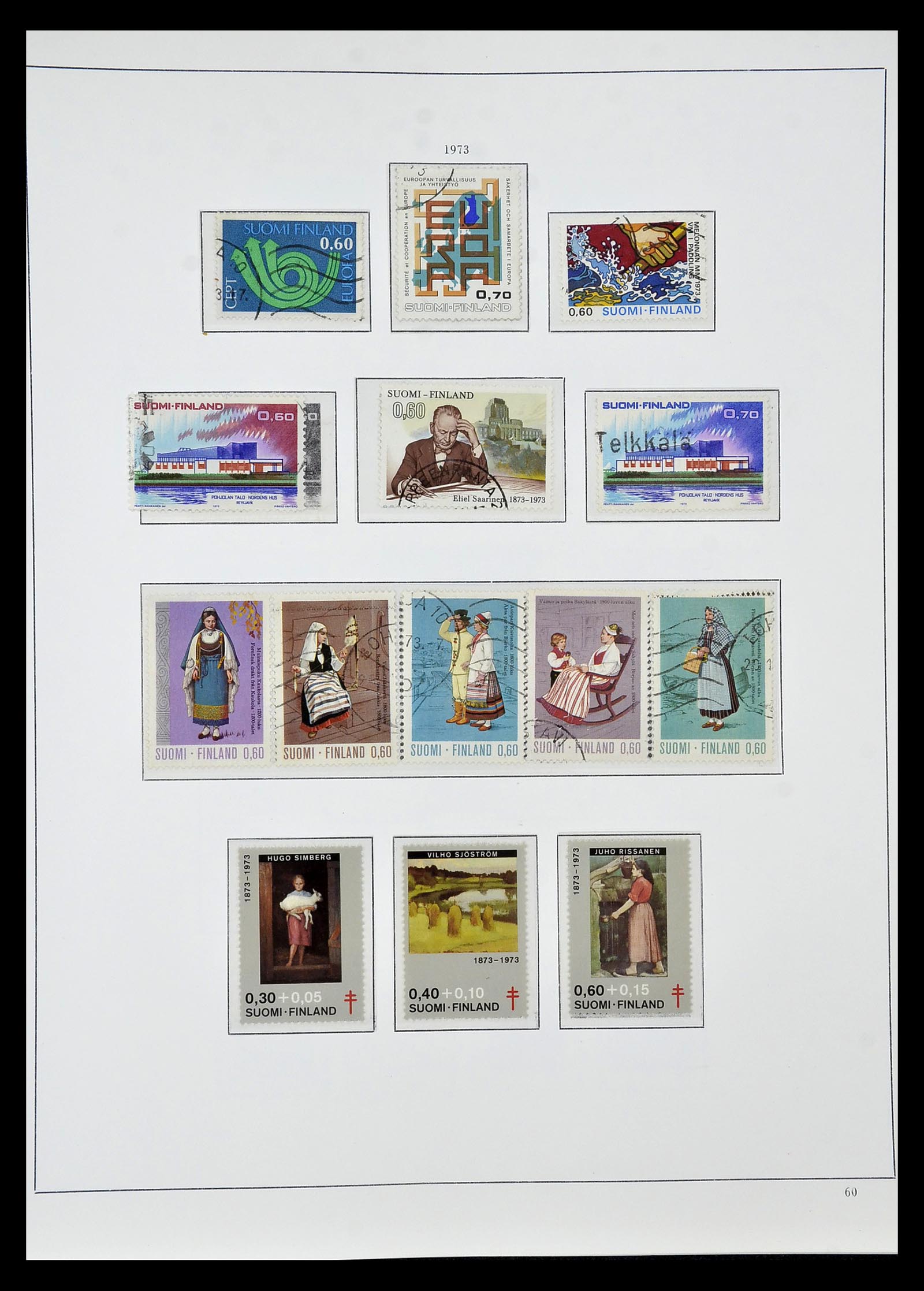 34955 061 - Postzegelverzameling 34955 Finland 1856-1990.