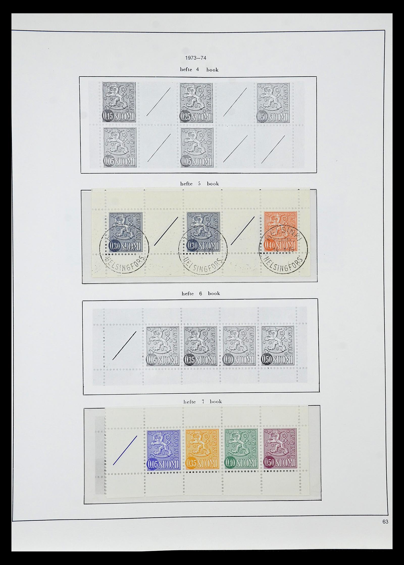34955 064 - Postzegelverzameling 34955 Finland 1856-1990.