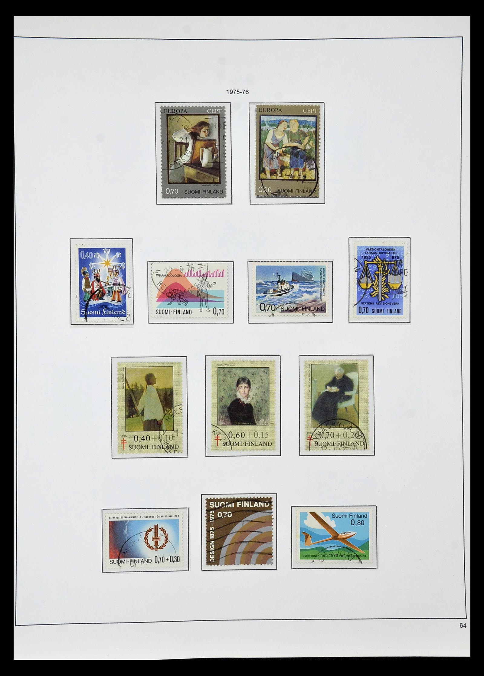 34955 065 - Postzegelverzameling 34955 Finland 1856-1990.