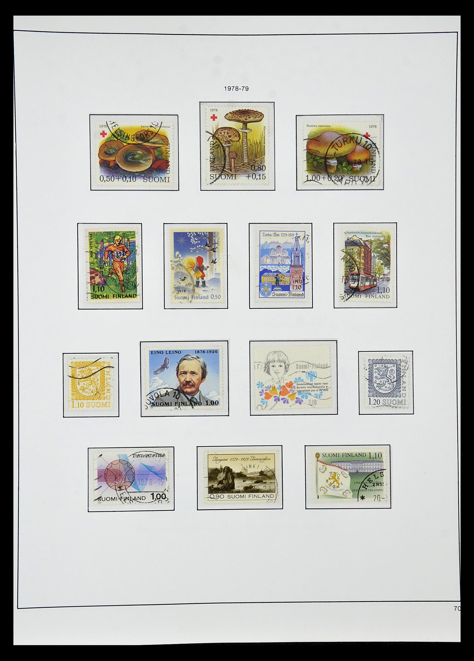 34955 071 - Postzegelverzameling 34955 Finland 1856-1990.