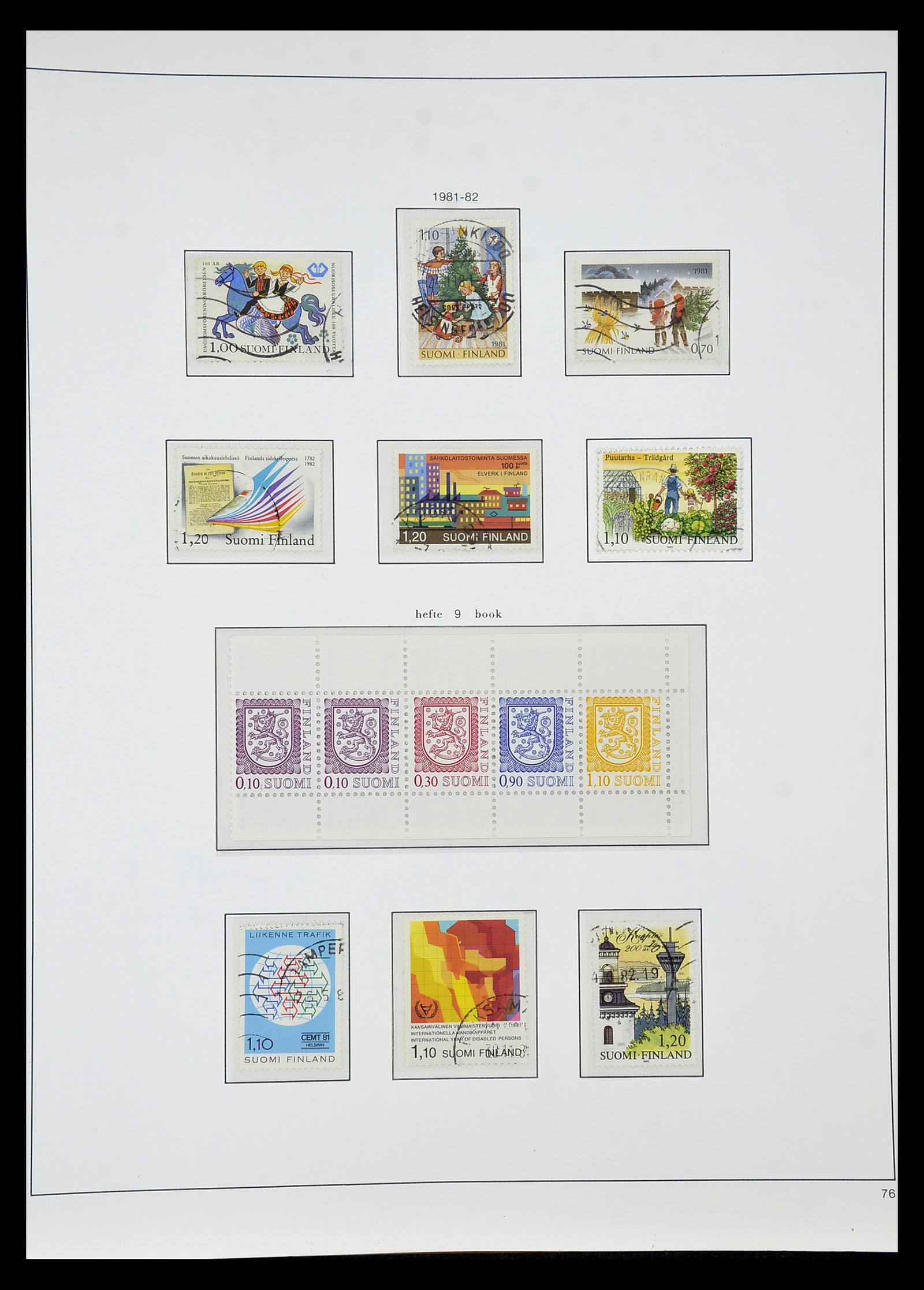 34955 077 - Postzegelverzameling 34955 Finland 1856-1990.