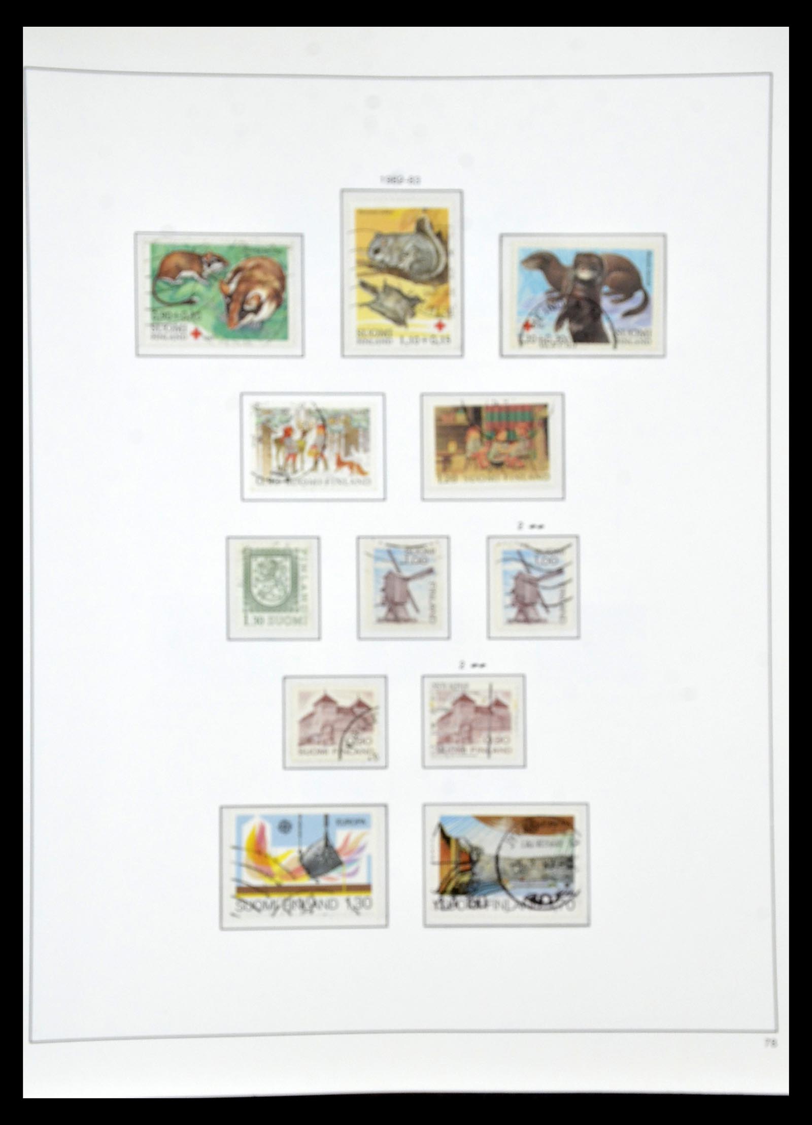 34955 079 - Postzegelverzameling 34955 Finland 1856-1990.