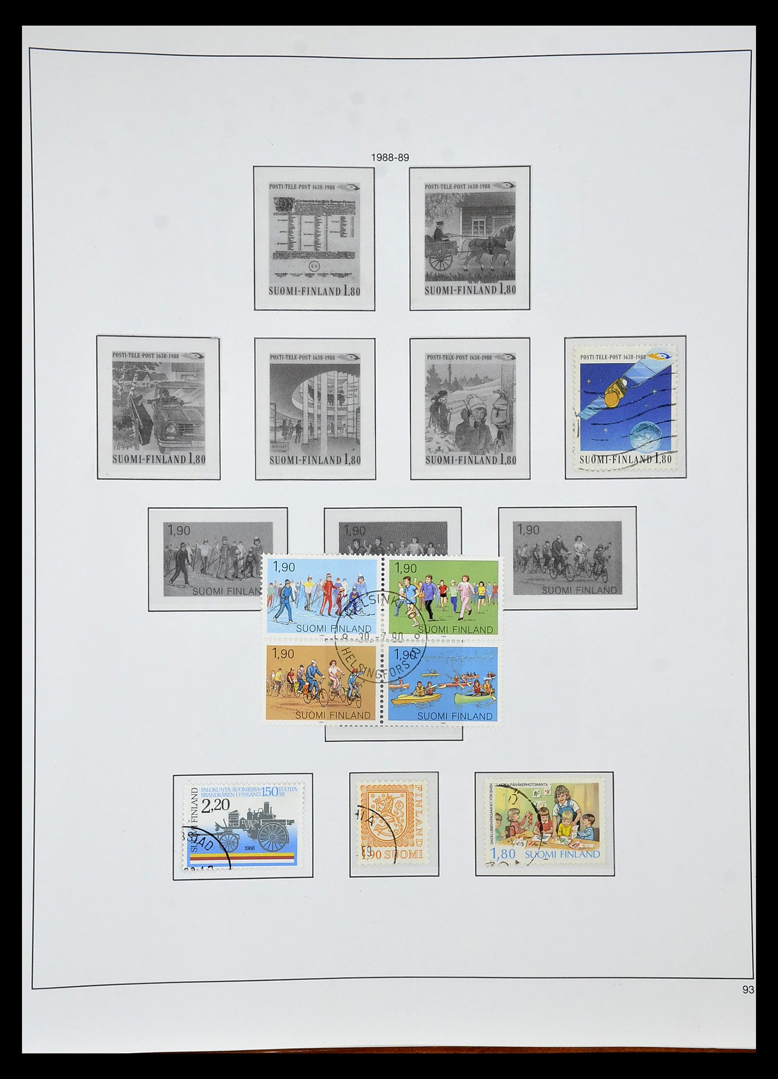 34955 094 - Postzegelverzameling 34955 Finland 1856-1990.