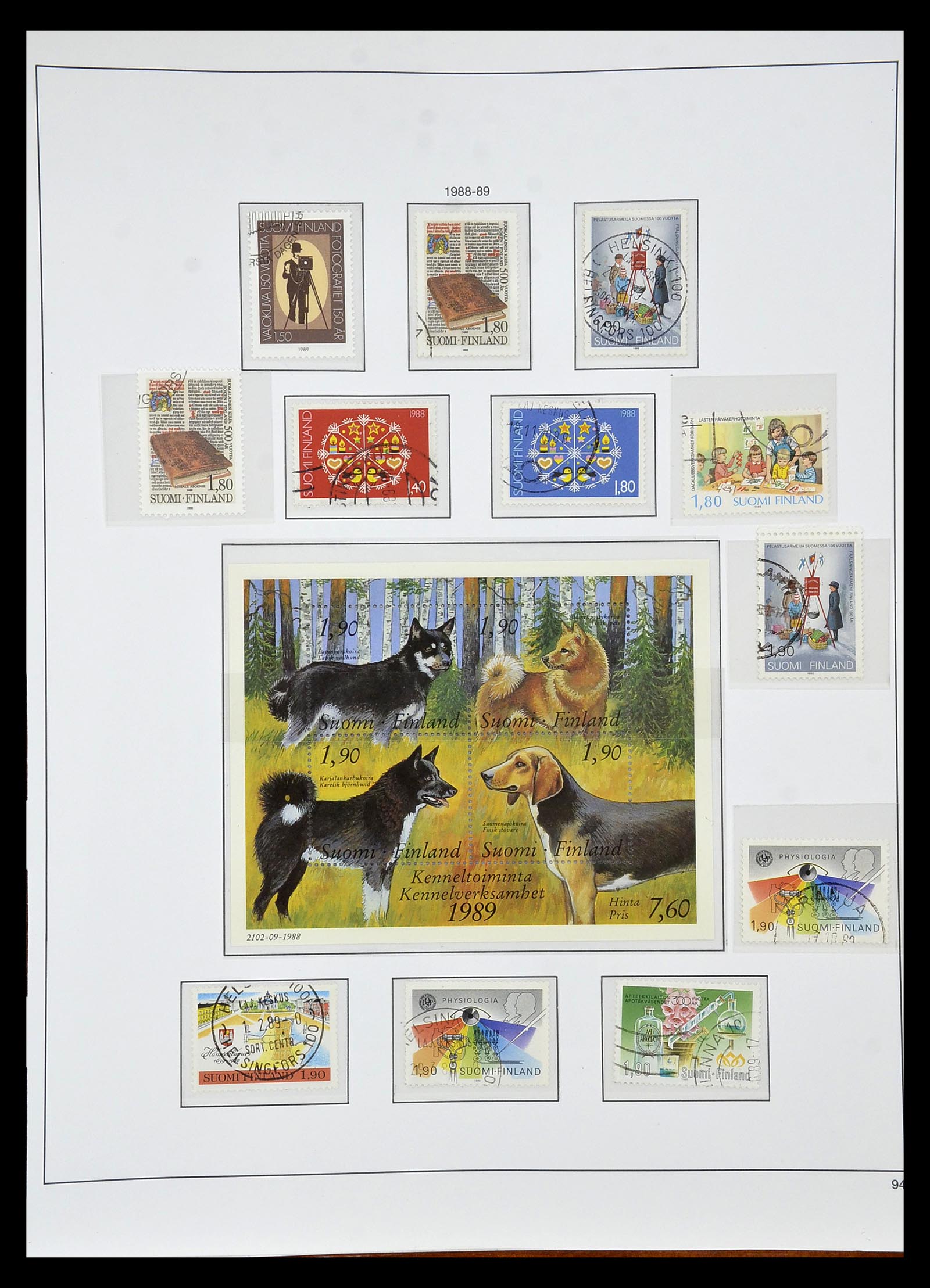 34955 095 - Postzegelverzameling 34955 Finland 1856-1990.