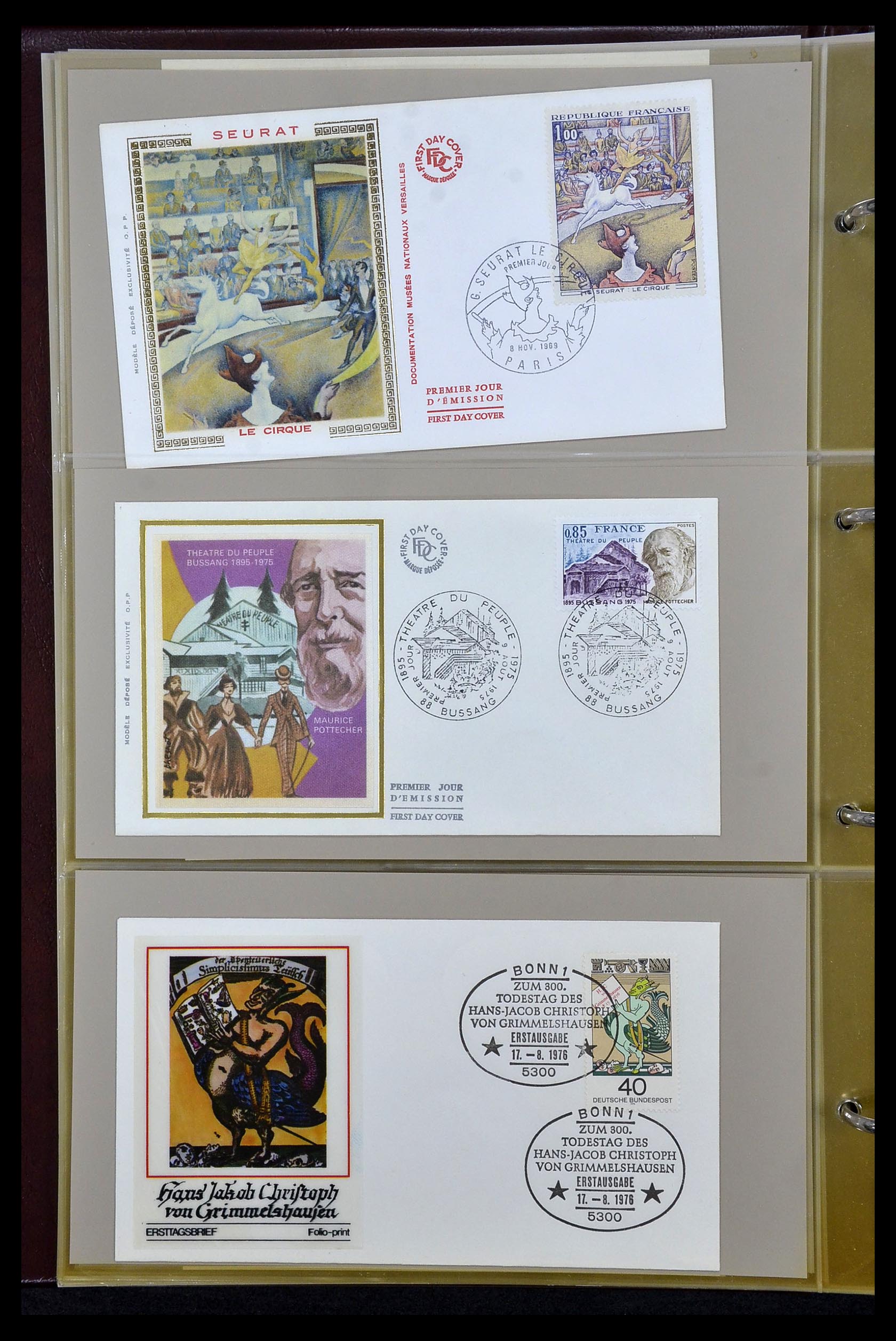 34956 010 - Postzegelverzameling 34956 Wereld brieven/FDC's 1880-1980.