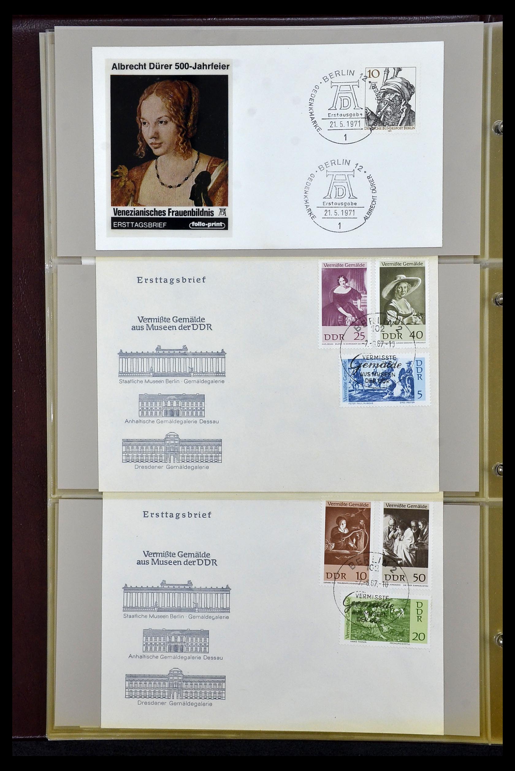 34956 012 - Postzegelverzameling 34956 Wereld brieven/FDC's 1880-1980.