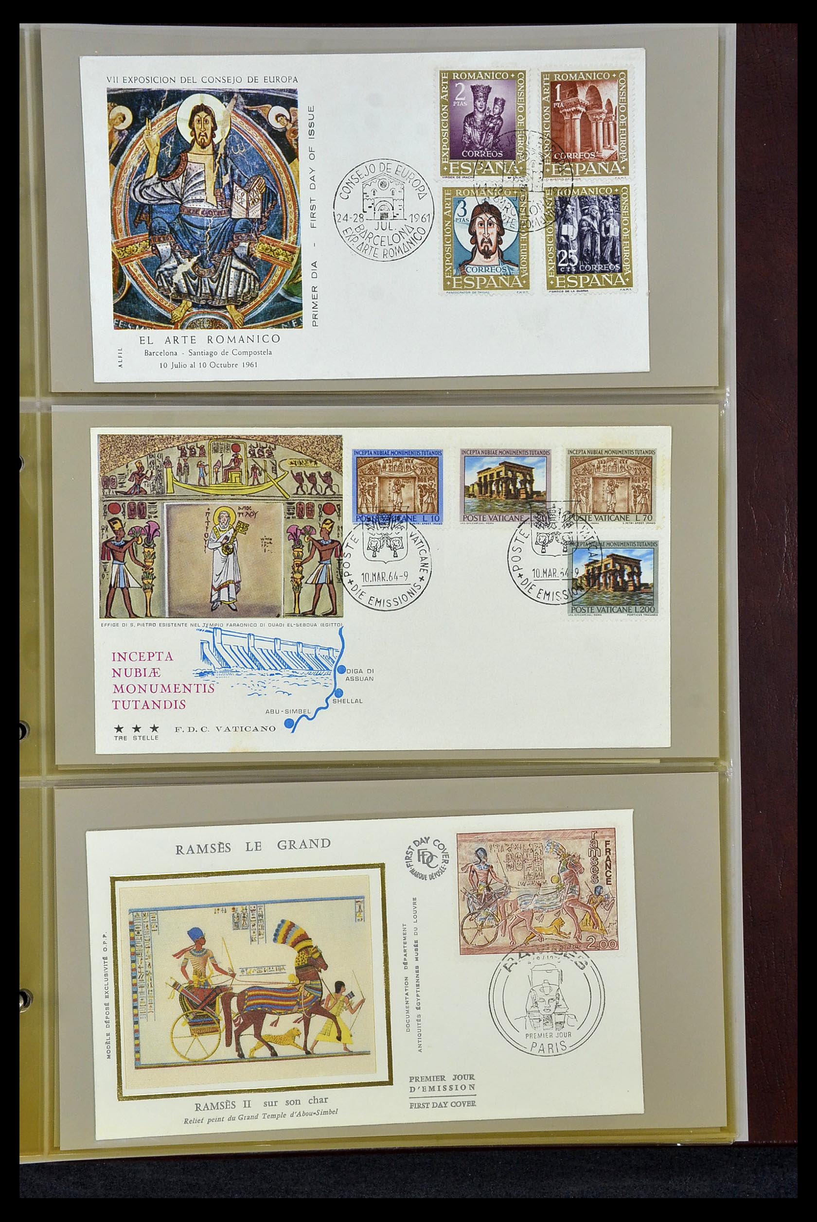 34956 040 - Postzegelverzameling 34956 Wereld brieven/FDC's 1880-1980.
