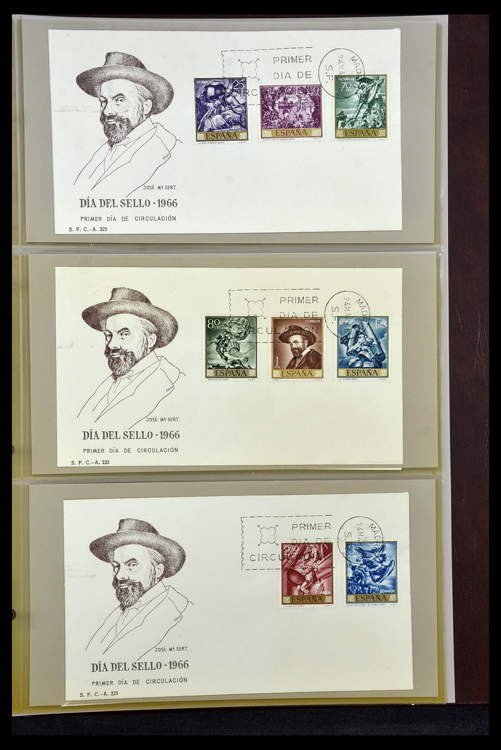34956 042 - Postzegelverzameling 34956 Wereld brieven/FDC's 1880-1980.