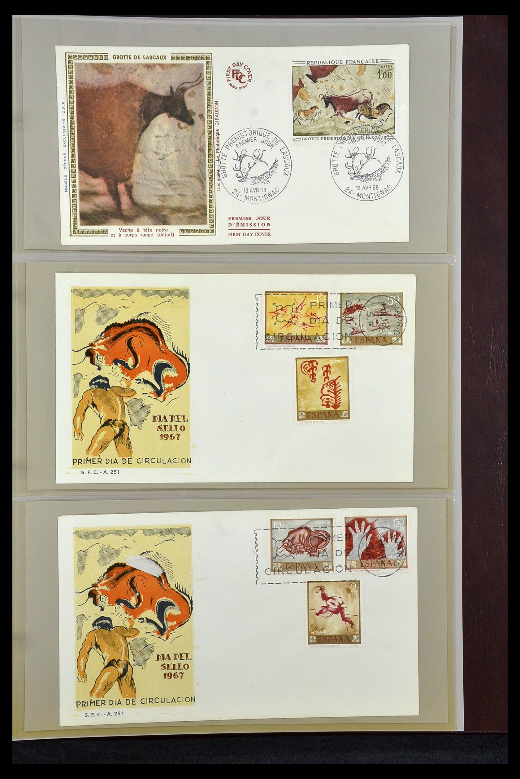 34956 044 - Postzegelverzameling 34956 Wereld brieven/FDC's 1880-1980.