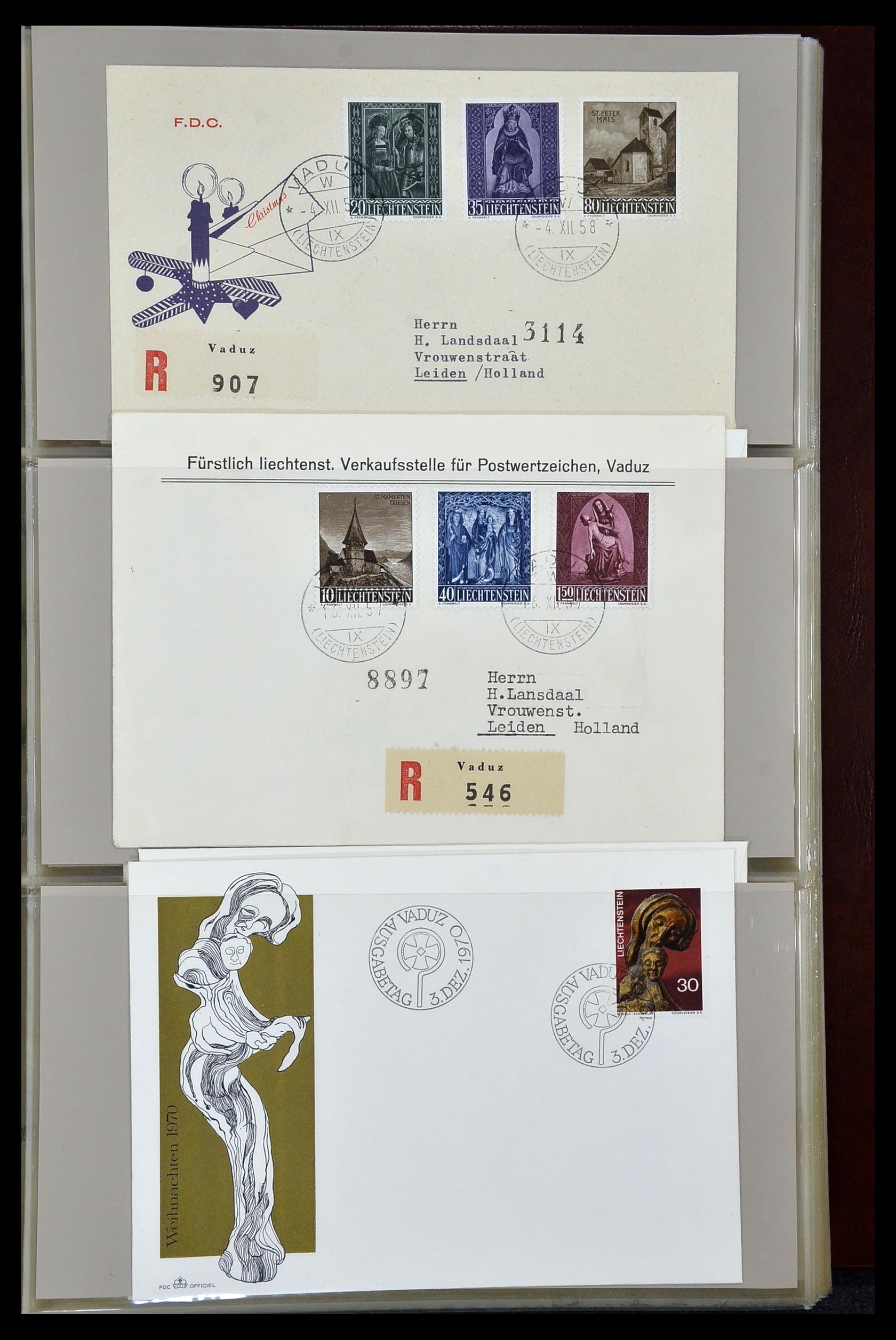 34956 056 - Postzegelverzameling 34956 Wereld brieven/FDC's 1880-1980.