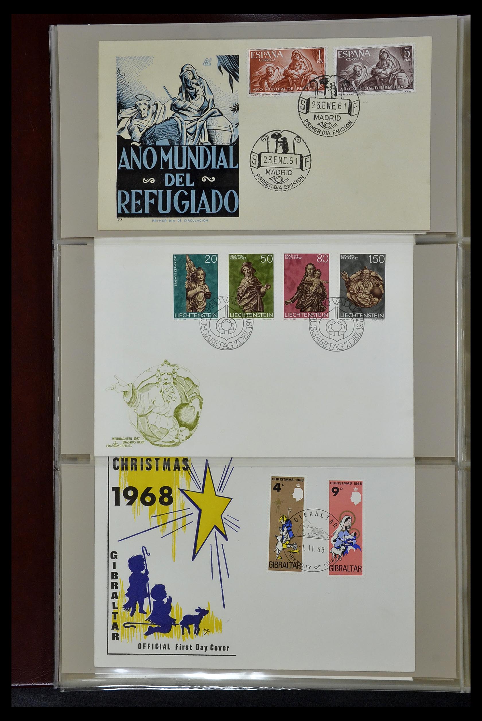 34956 059 - Postzegelverzameling 34956 Wereld brieven/FDC's 1880-1980.