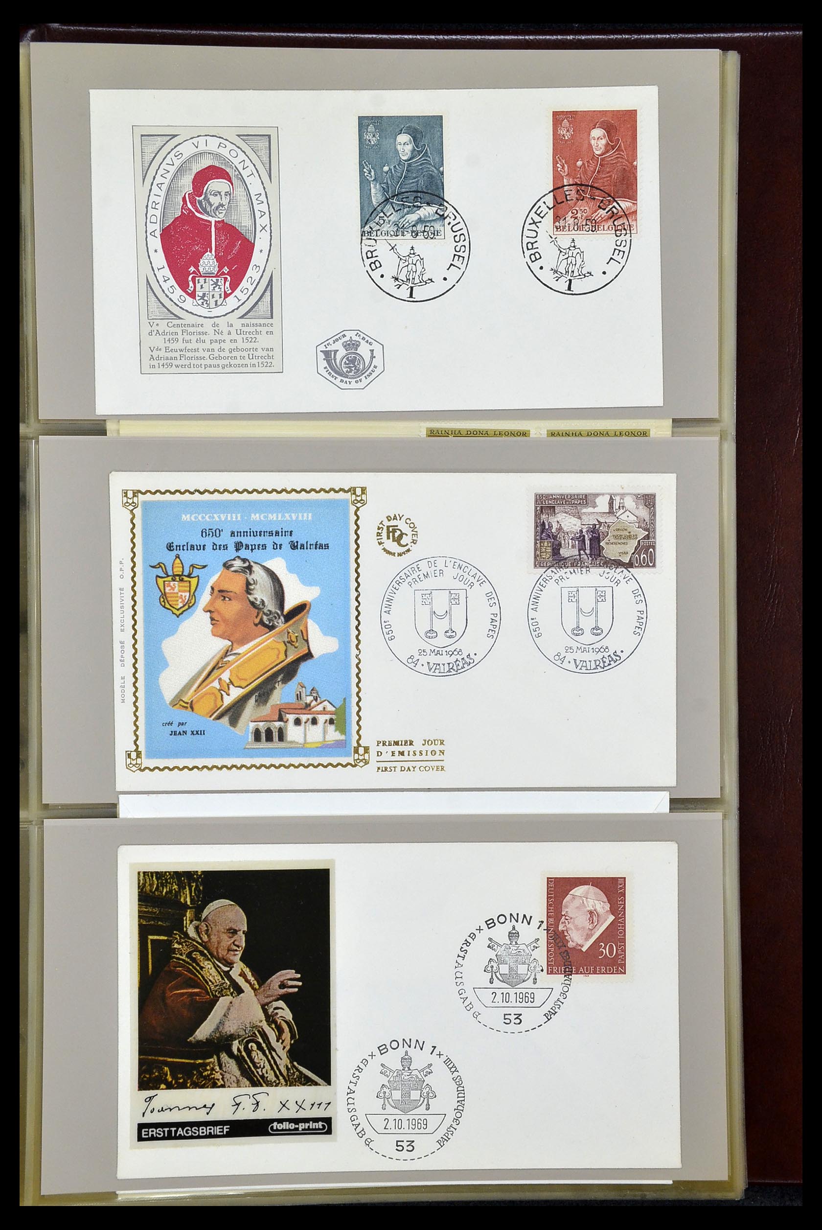 34956 068 - Postzegelverzameling 34956 Wereld brieven/FDC's 1880-1980.