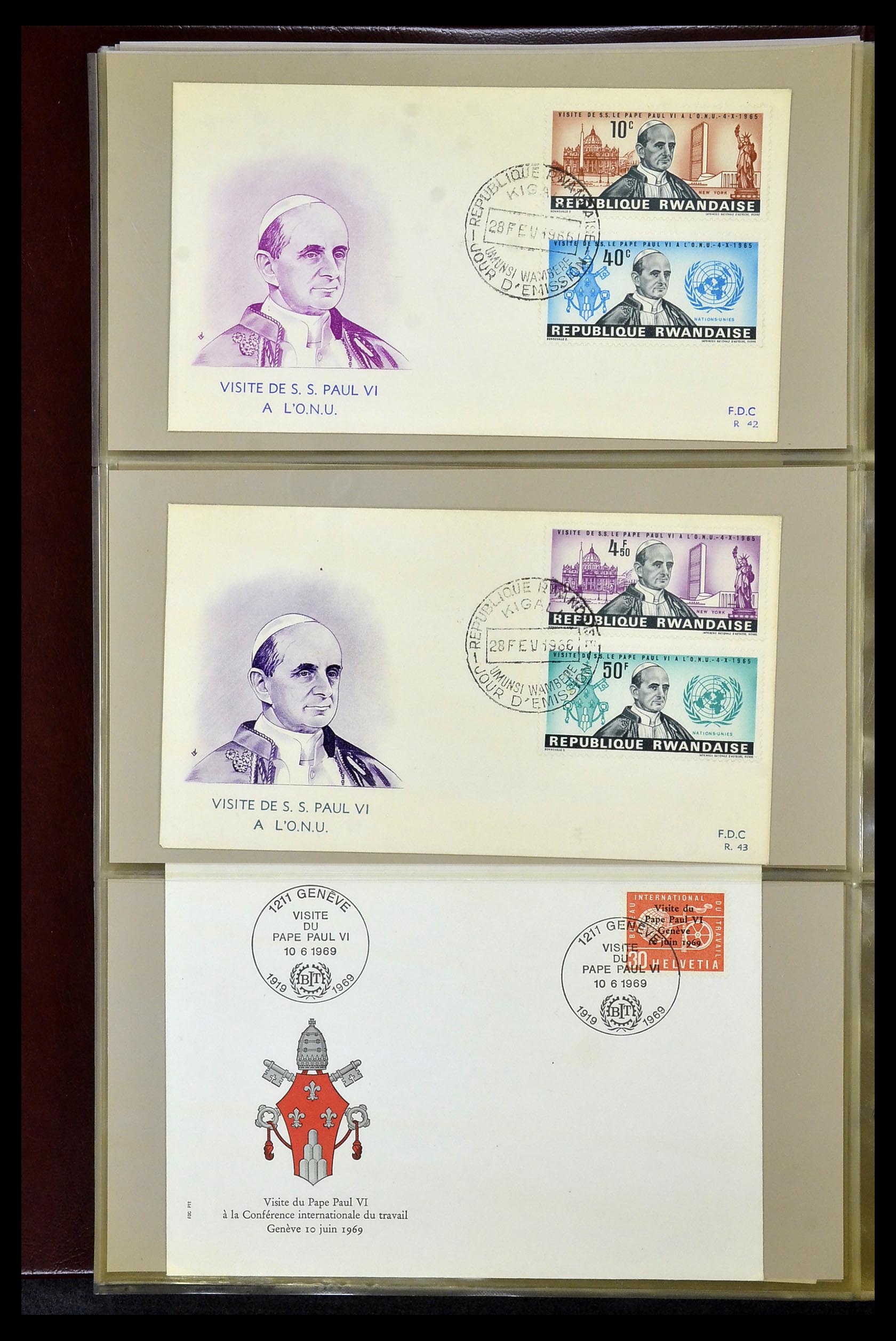 34956 069 - Postzegelverzameling 34956 Wereld brieven/FDC's 1880-1980.