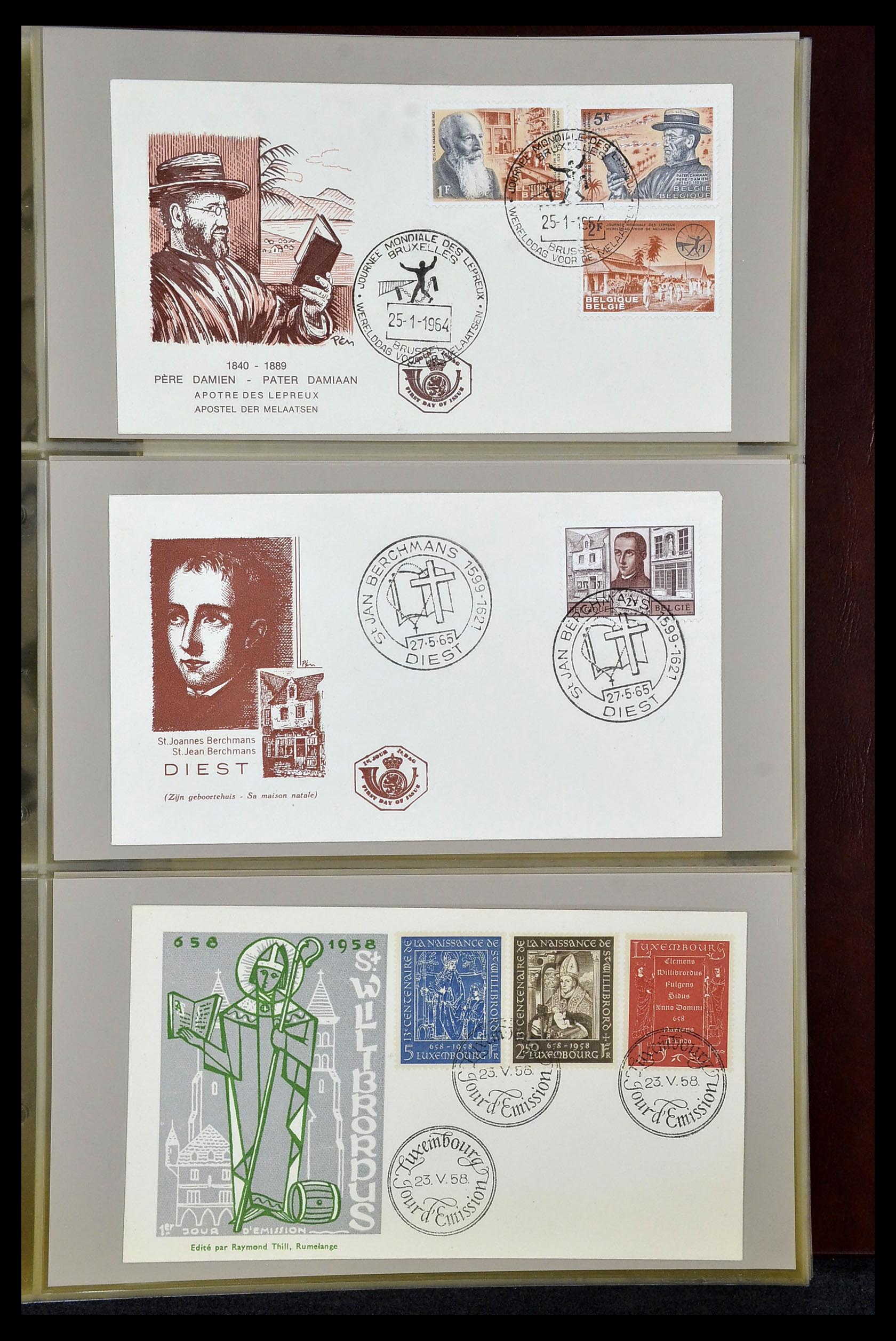 34956 072 - Postzegelverzameling 34956 Wereld brieven/FDC's 1880-1980.