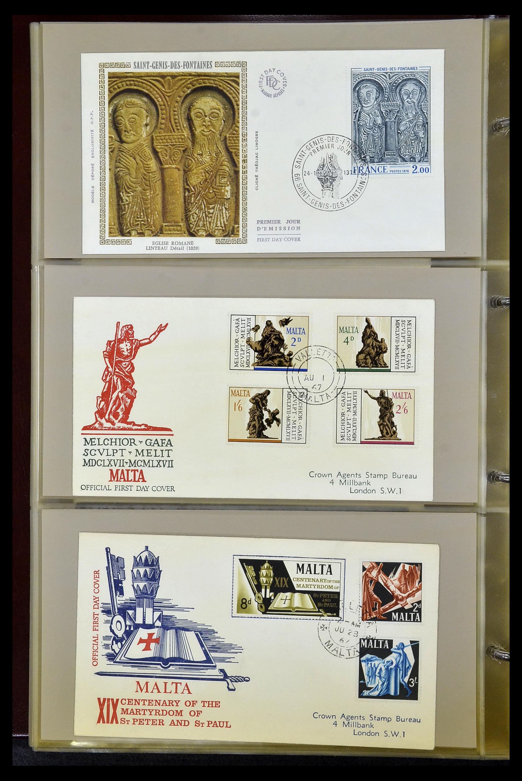 34956 075 - Postzegelverzameling 34956 Wereld brieven/FDC's 1880-1980.