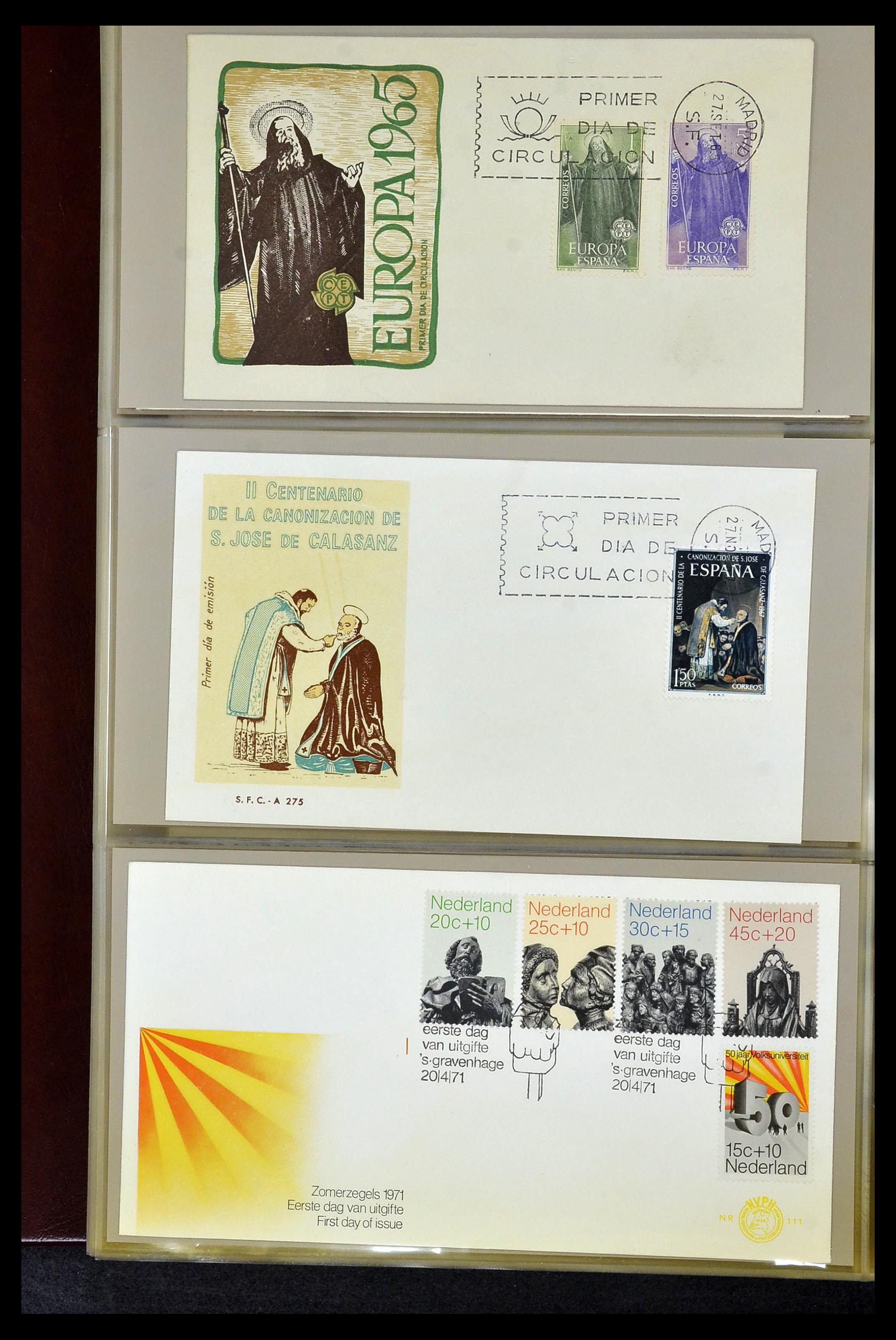 34956 077 - Postzegelverzameling 34956 Wereld brieven/FDC's 1880-1980.