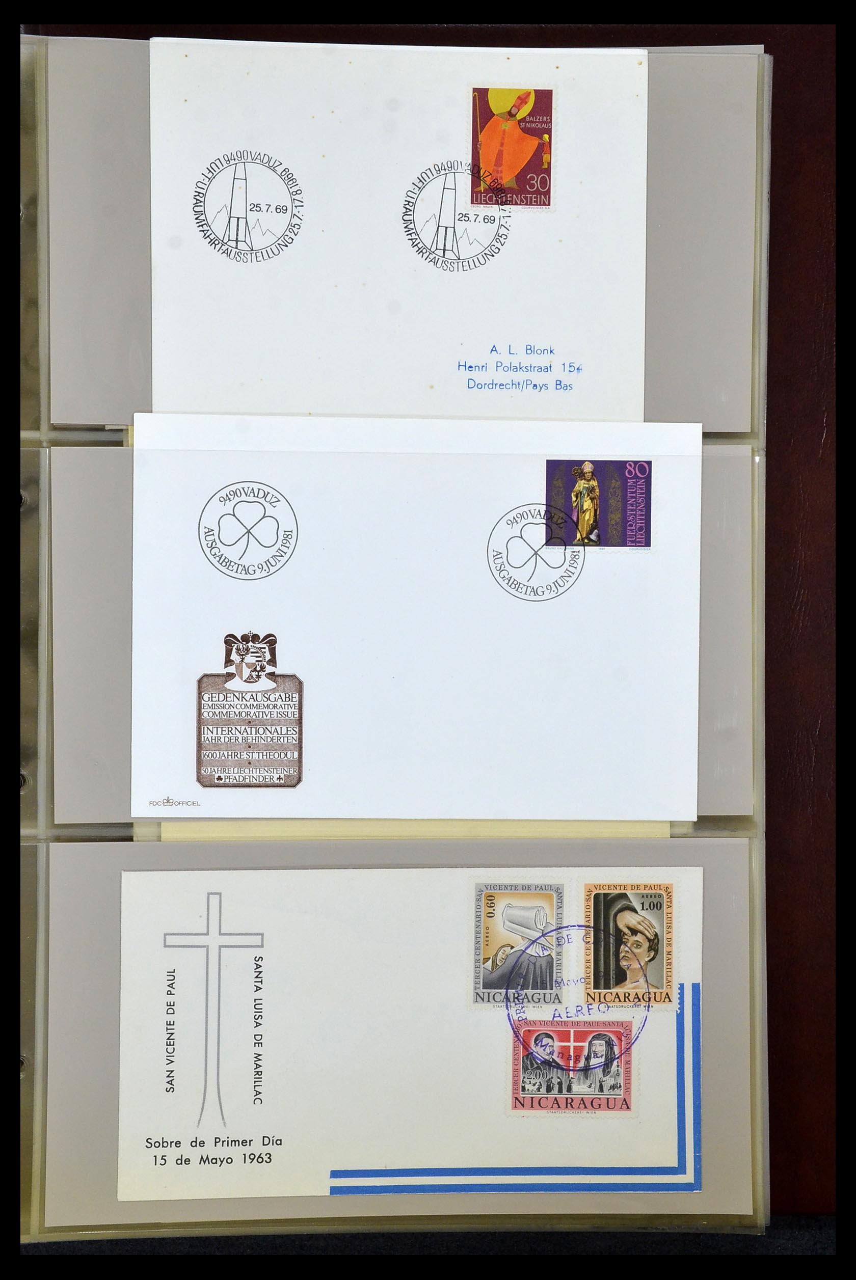34956 078 - Postzegelverzameling 34956 Wereld brieven/FDC's 1880-1980.
