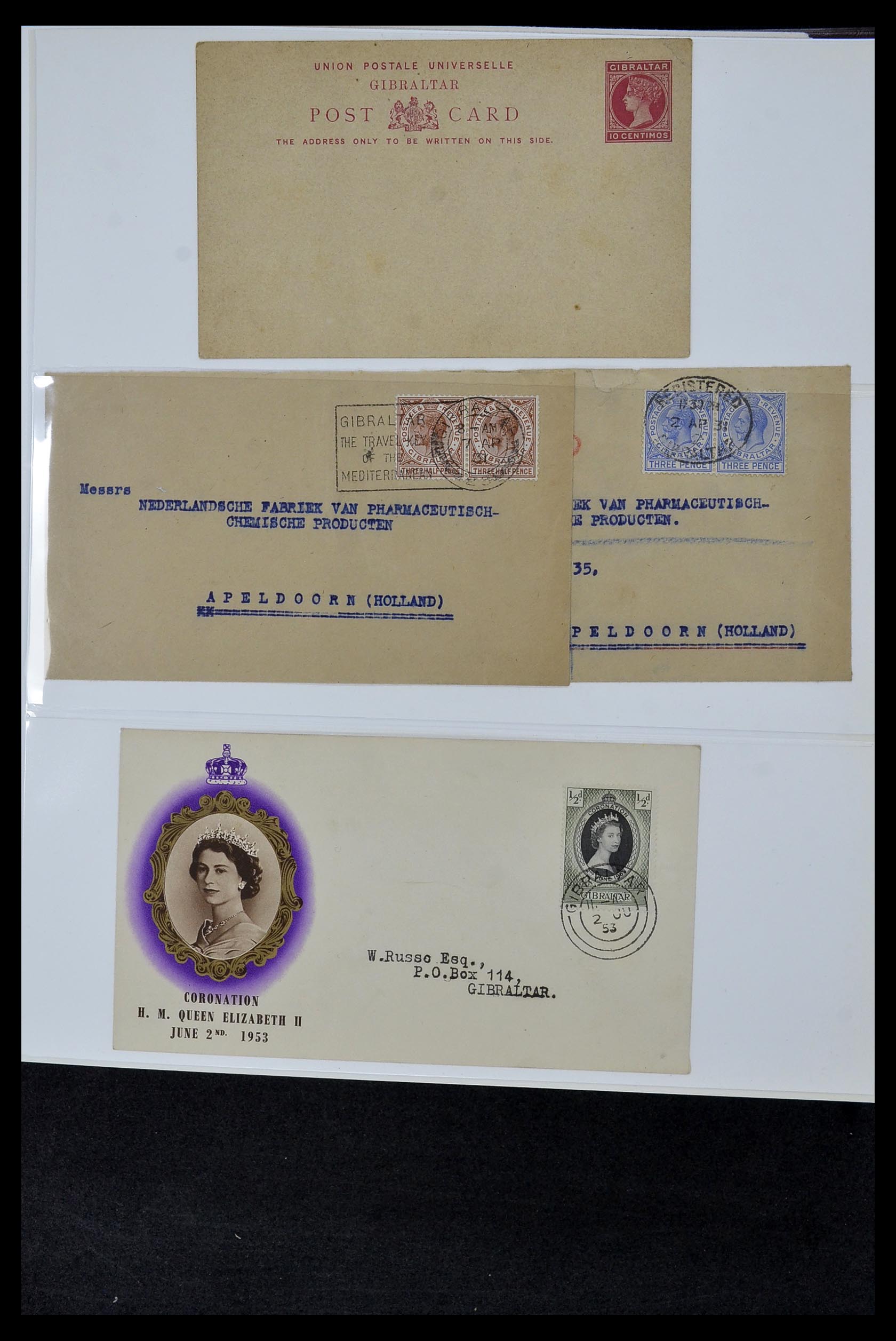 34956 096 - Postzegelverzameling 34956 Wereld brieven/FDC's 1880-1980.