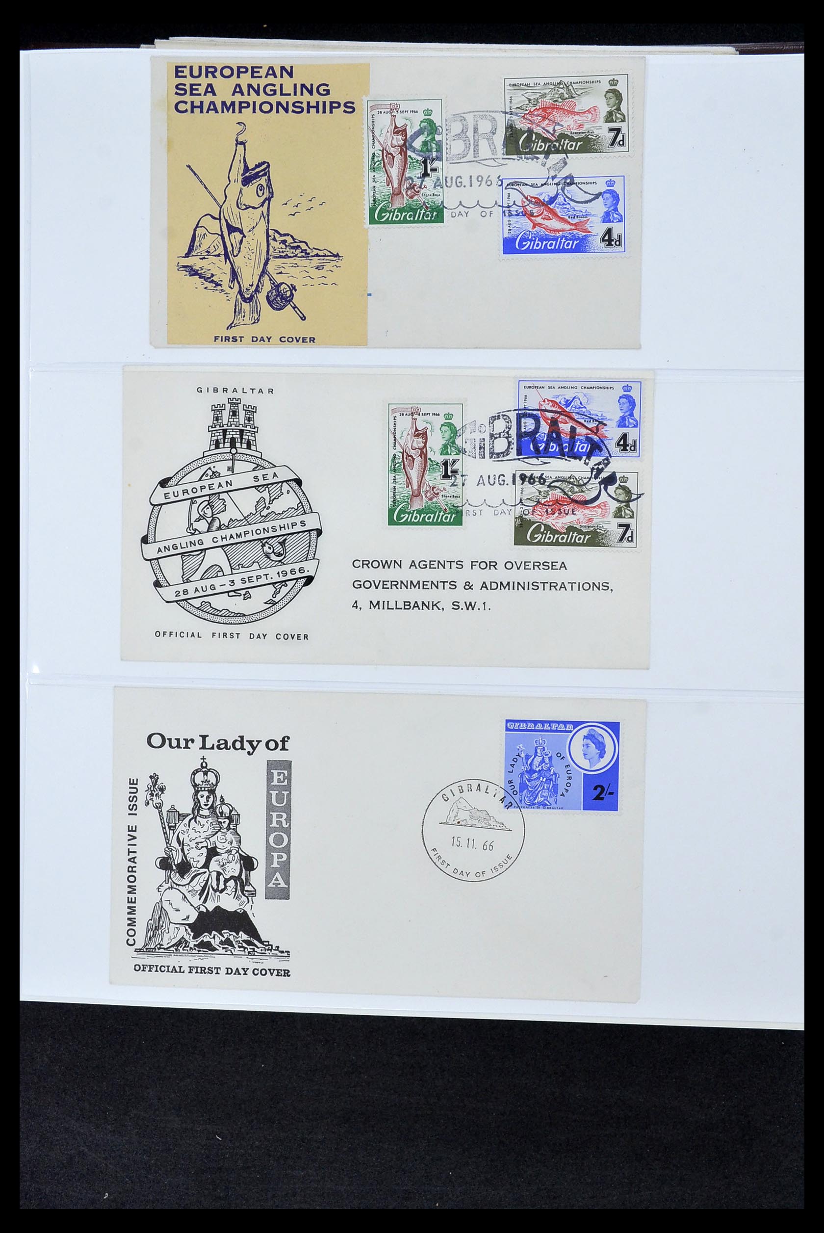 34956 098 - Postzegelverzameling 34956 Wereld brieven/FDC's 1880-1980.