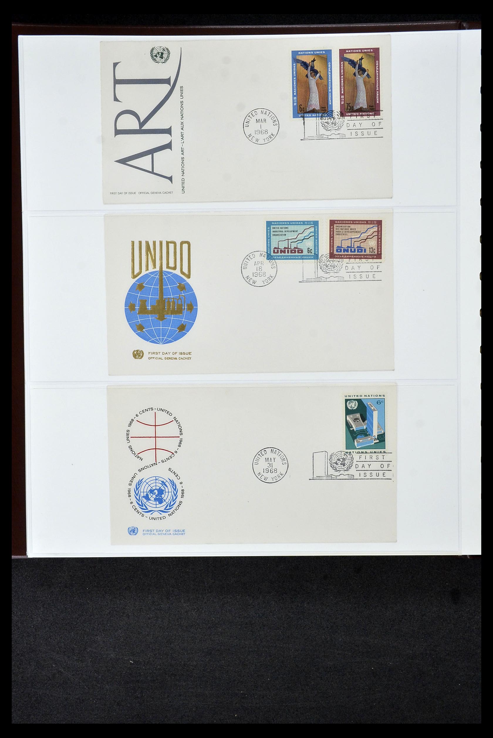 34956 661 - Postzegelverzameling 34956 Wereld brieven/FDC's 1880-1980.