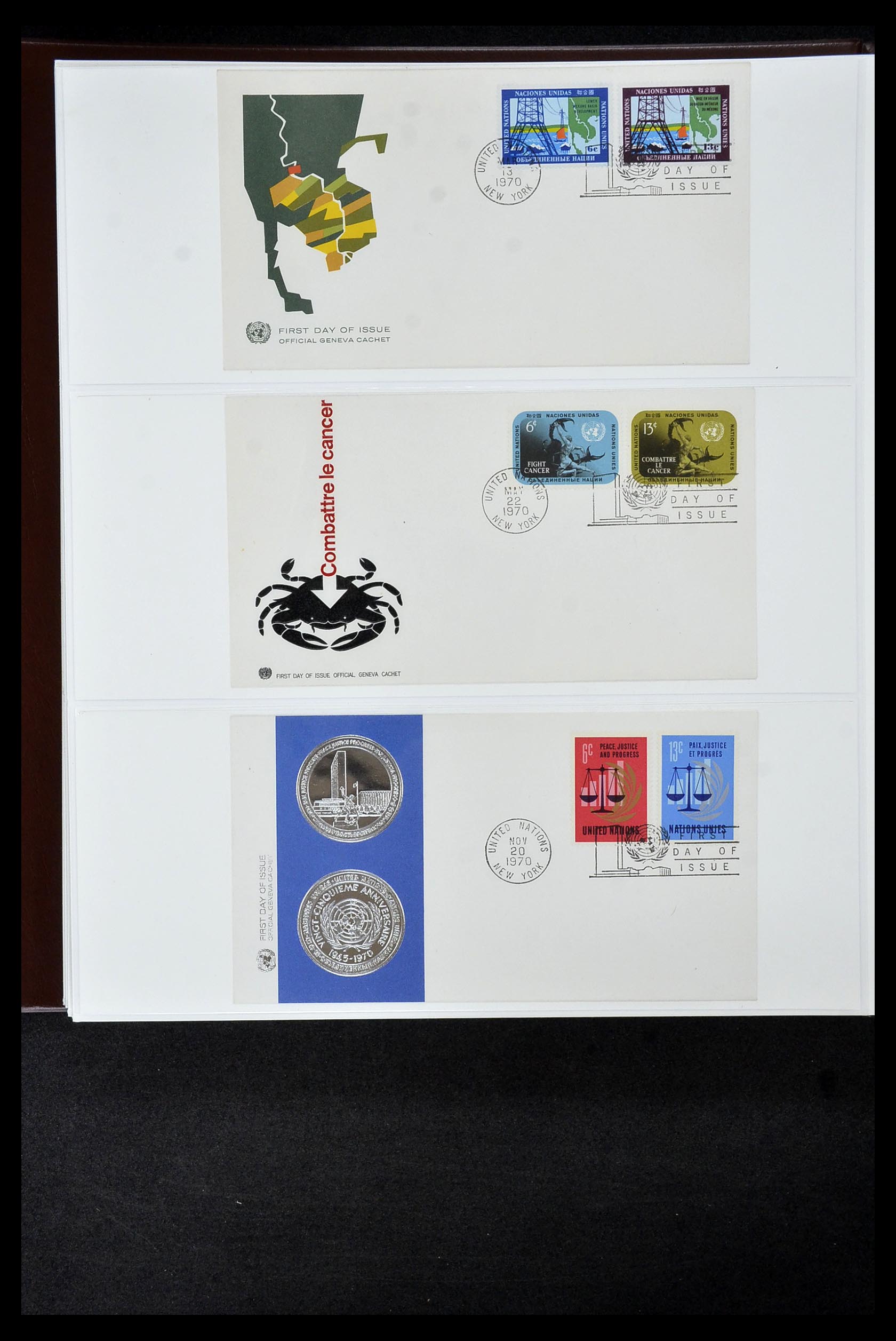 34956 665 - Postzegelverzameling 34956 Wereld brieven/FDC's 1880-1980.