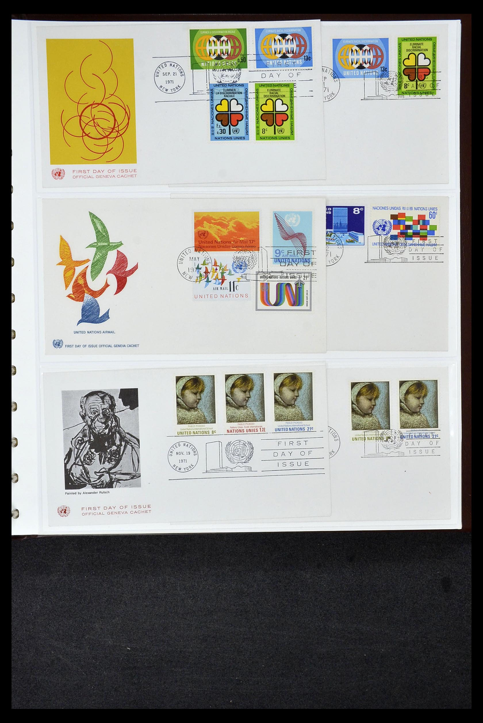 34956 667 - Postzegelverzameling 34956 Wereld brieven/FDC's 1880-1980.