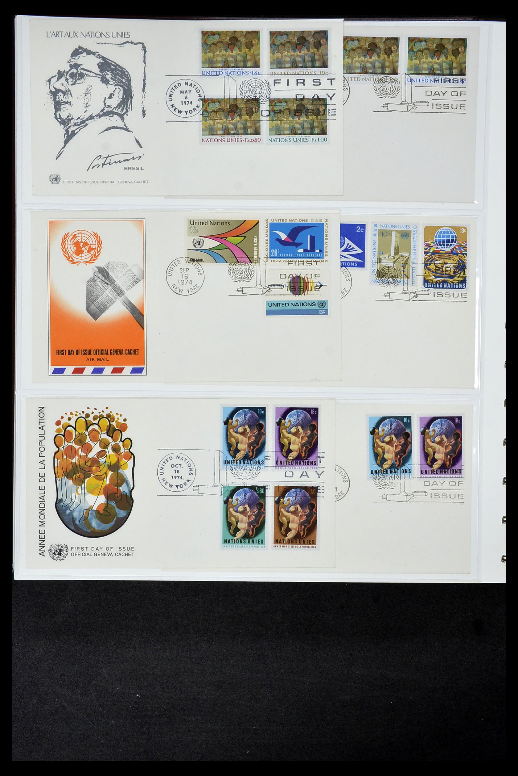 34956 673 - Postzegelverzameling 34956 Wereld brieven/FDC's 1880-1980.