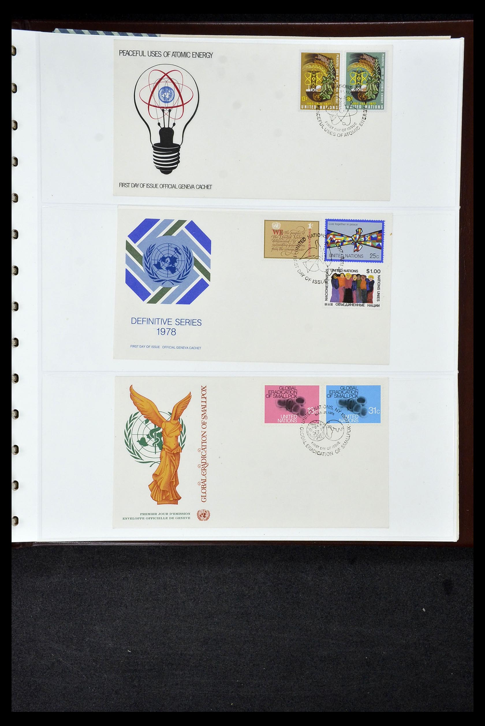 34956 679 - Postzegelverzameling 34956 Wereld brieven/FDC's 1880-1980.