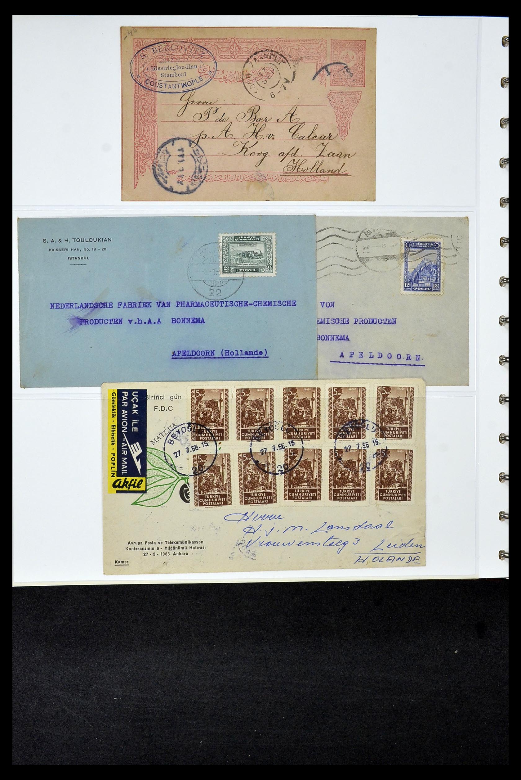34956 732 - Postzegelverzameling 34956 Wereld brieven/FDC's 1880-1980.