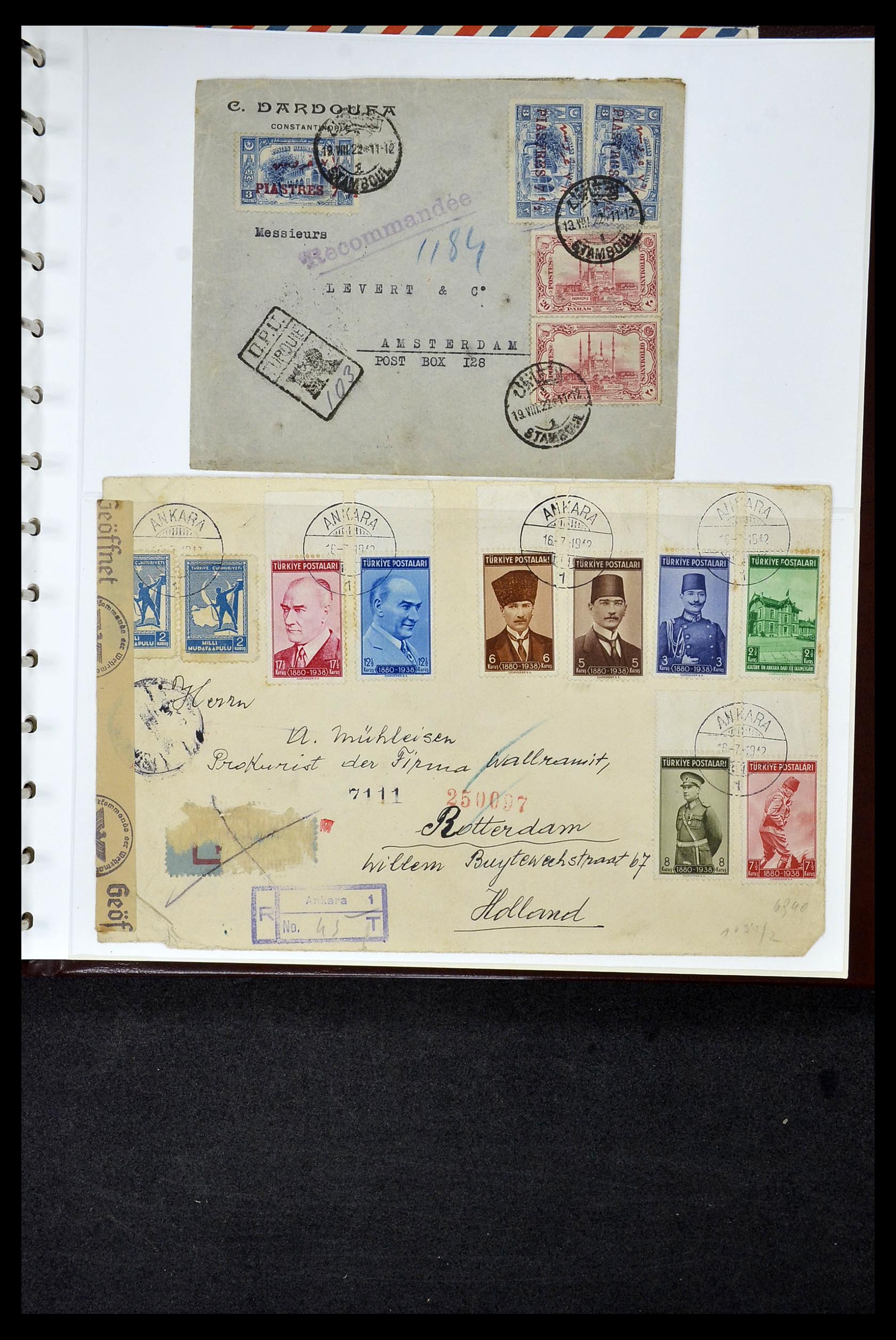 34956 733 - Postzegelverzameling 34956 Wereld brieven/FDC's 1880-1980.