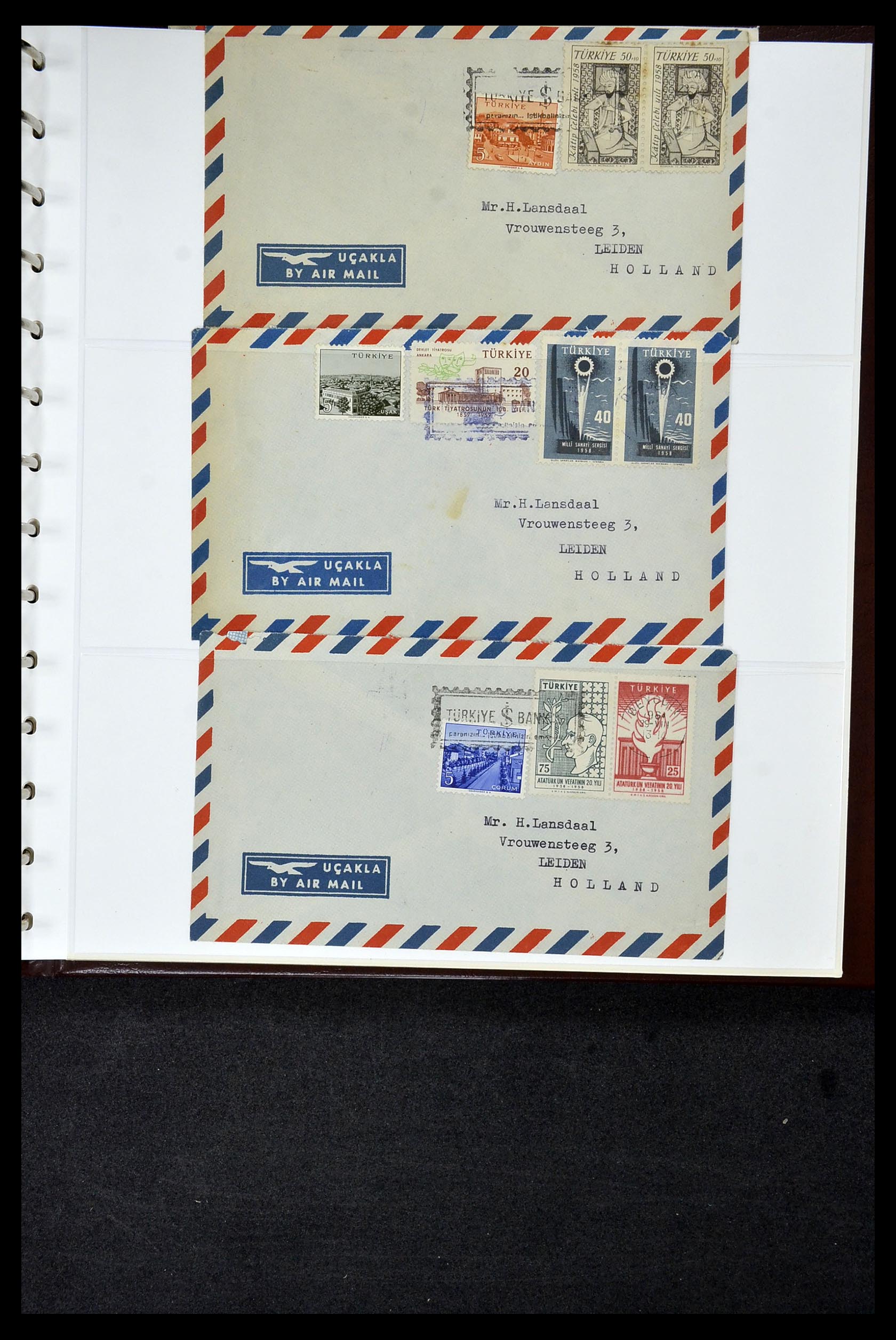 34956 734 - Postzegelverzameling 34956 Wereld brieven/FDC's 1880-1980.