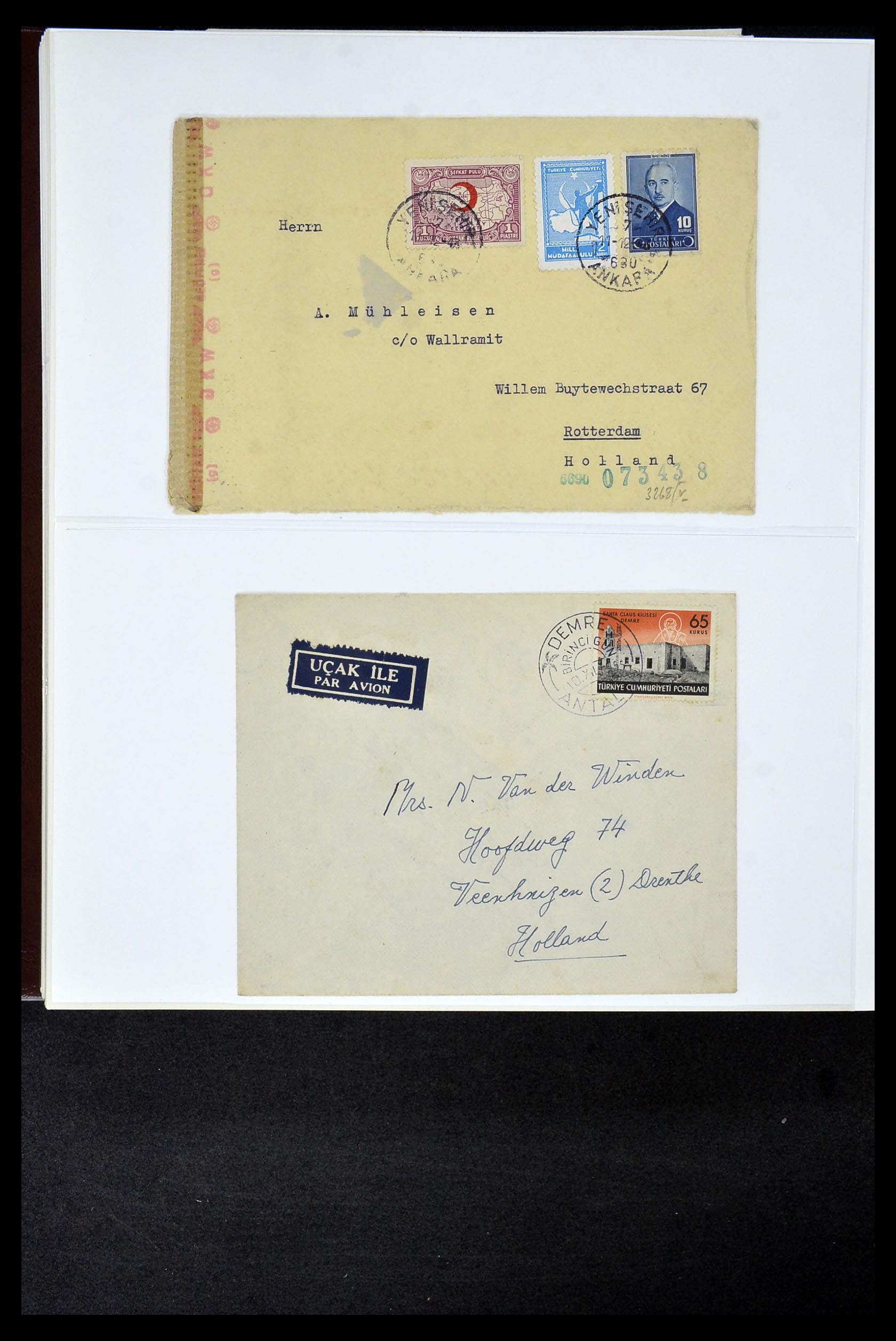 34956 735 - Postzegelverzameling 34956 Wereld brieven/FDC's 1880-1980.