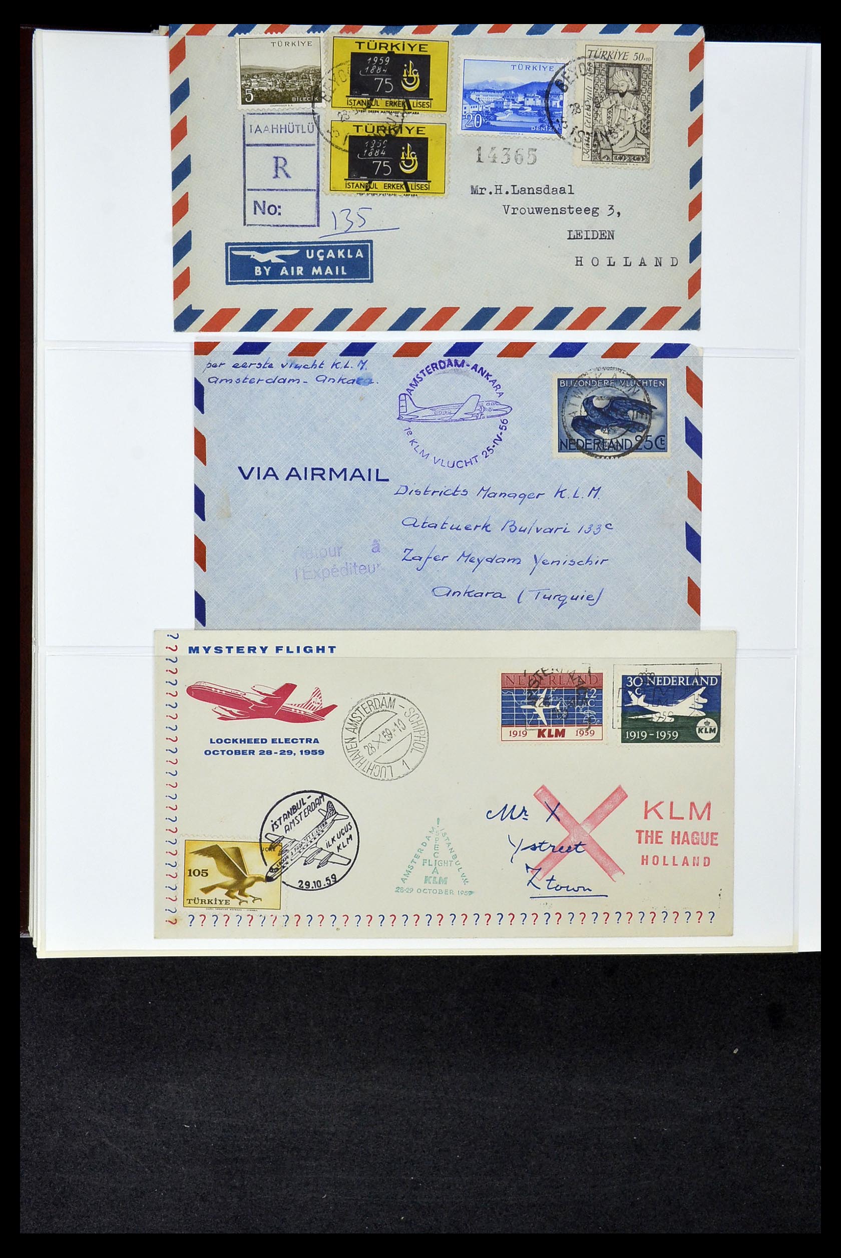 34956 736 - Postzegelverzameling 34956 Wereld brieven/FDC's 1880-1980.