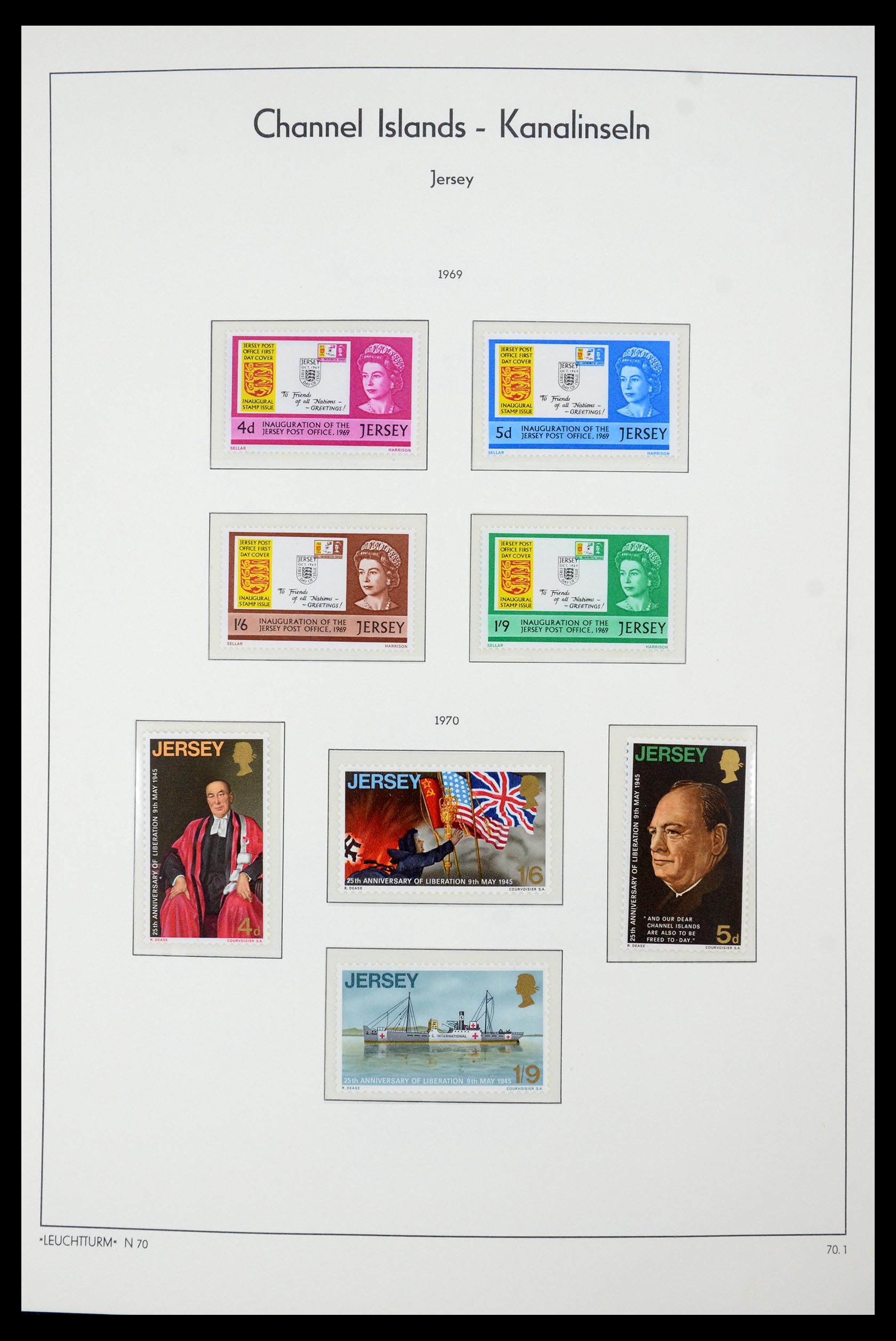 34958 002 - Postzegelverzameling 34958 Kanaaleilanden 1969-2007.